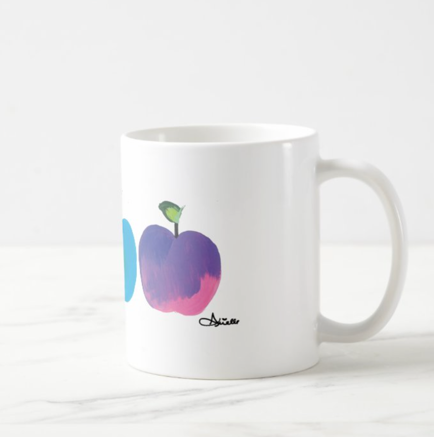 Tie Dye Apples Mug