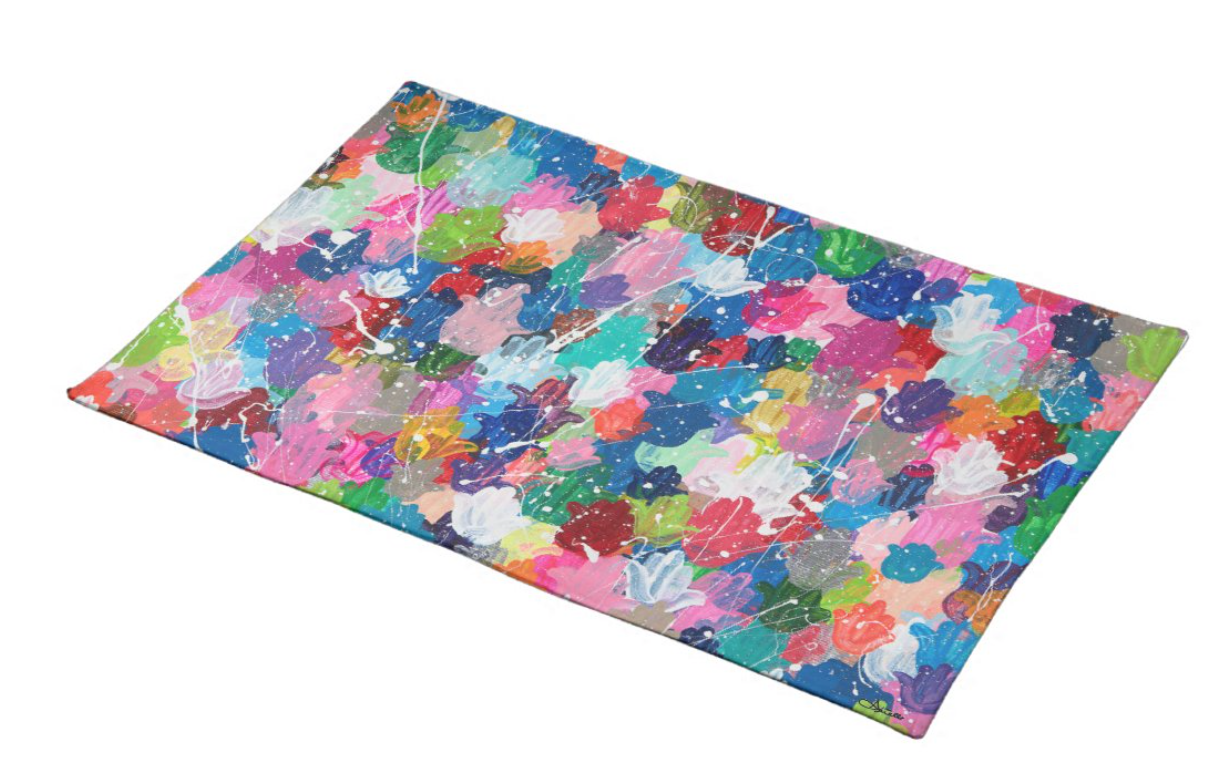 Hamsa Splatter Challah Cover