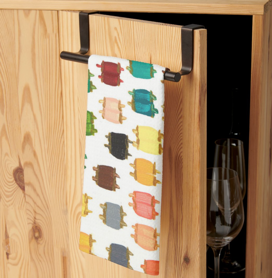 Rainbow Torahs Kitchen Tea Towel