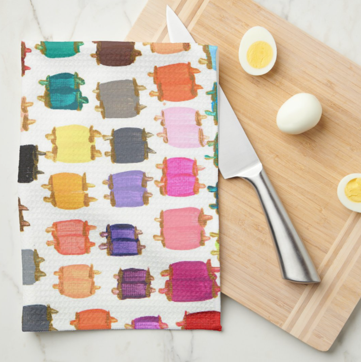 Rainbow Torahs Kitchen Tea Towel