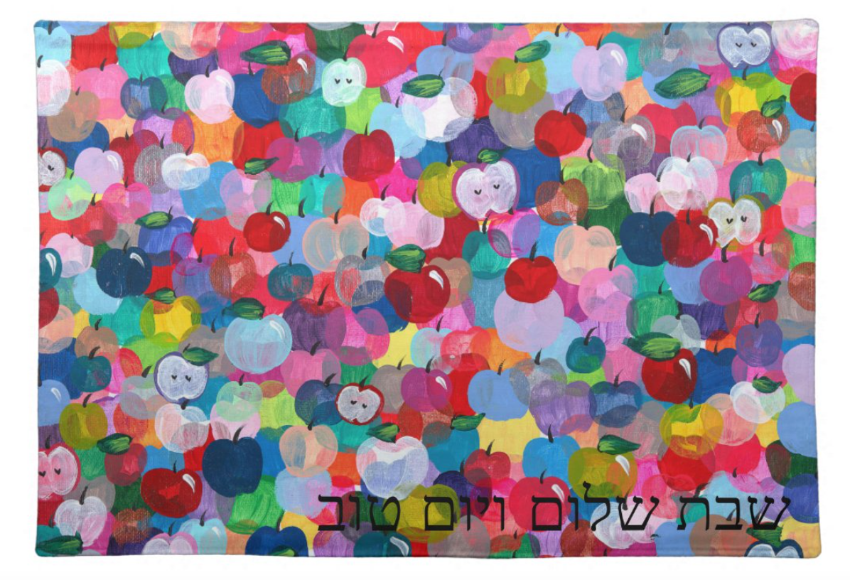 Rainbow Apples Shabbat Shalom V'Yom Tov