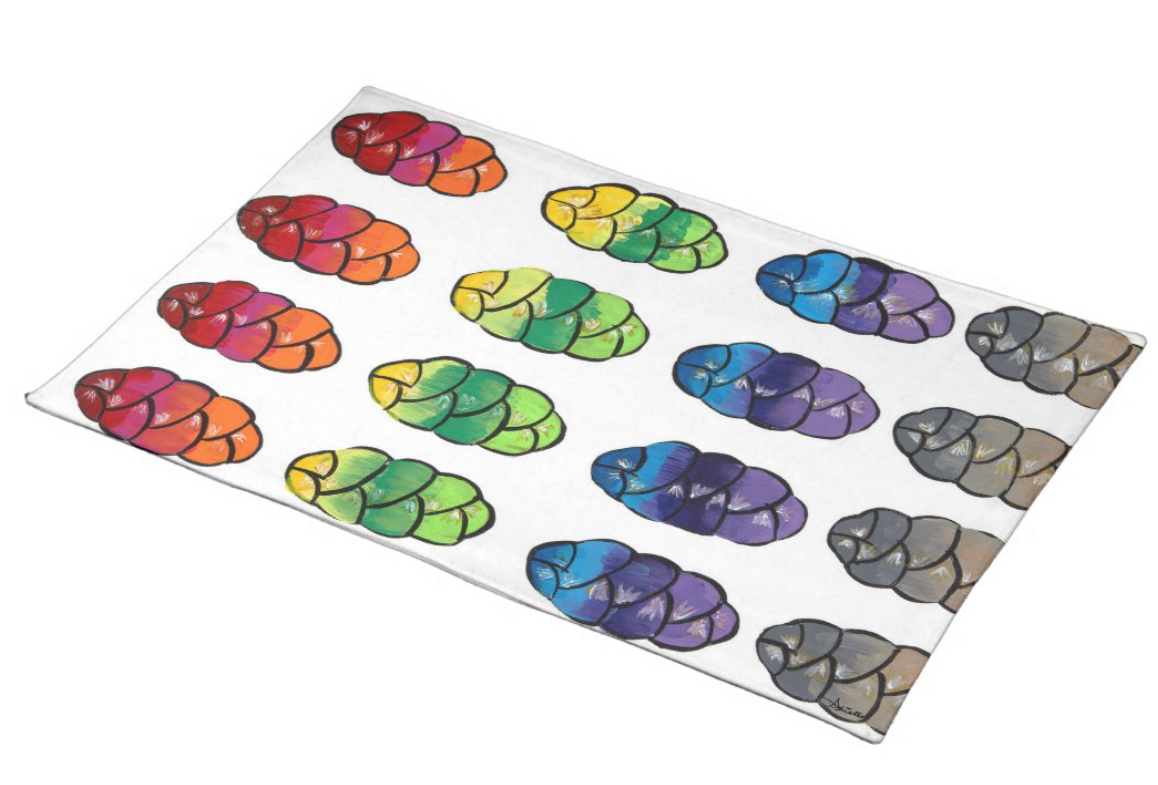 Tie Dye Challahs - Challah Cover