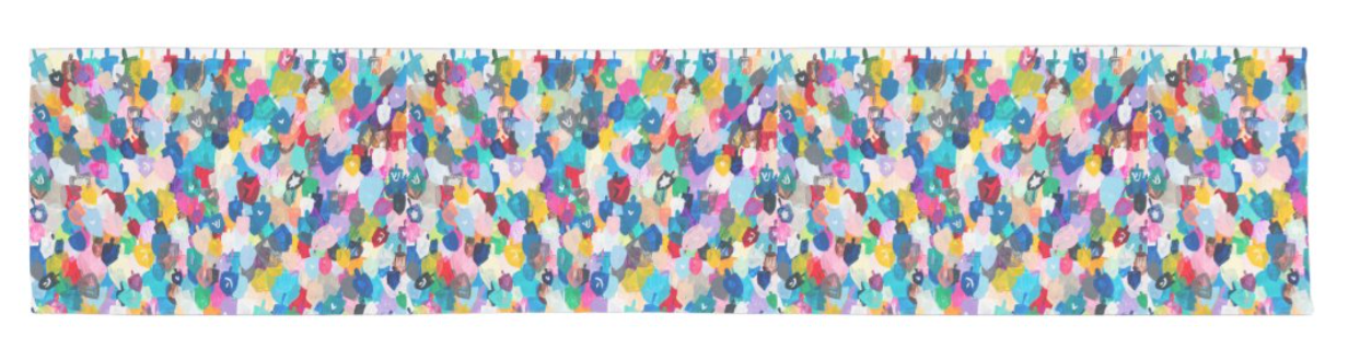 Rainbow Dreidels | Table Runner