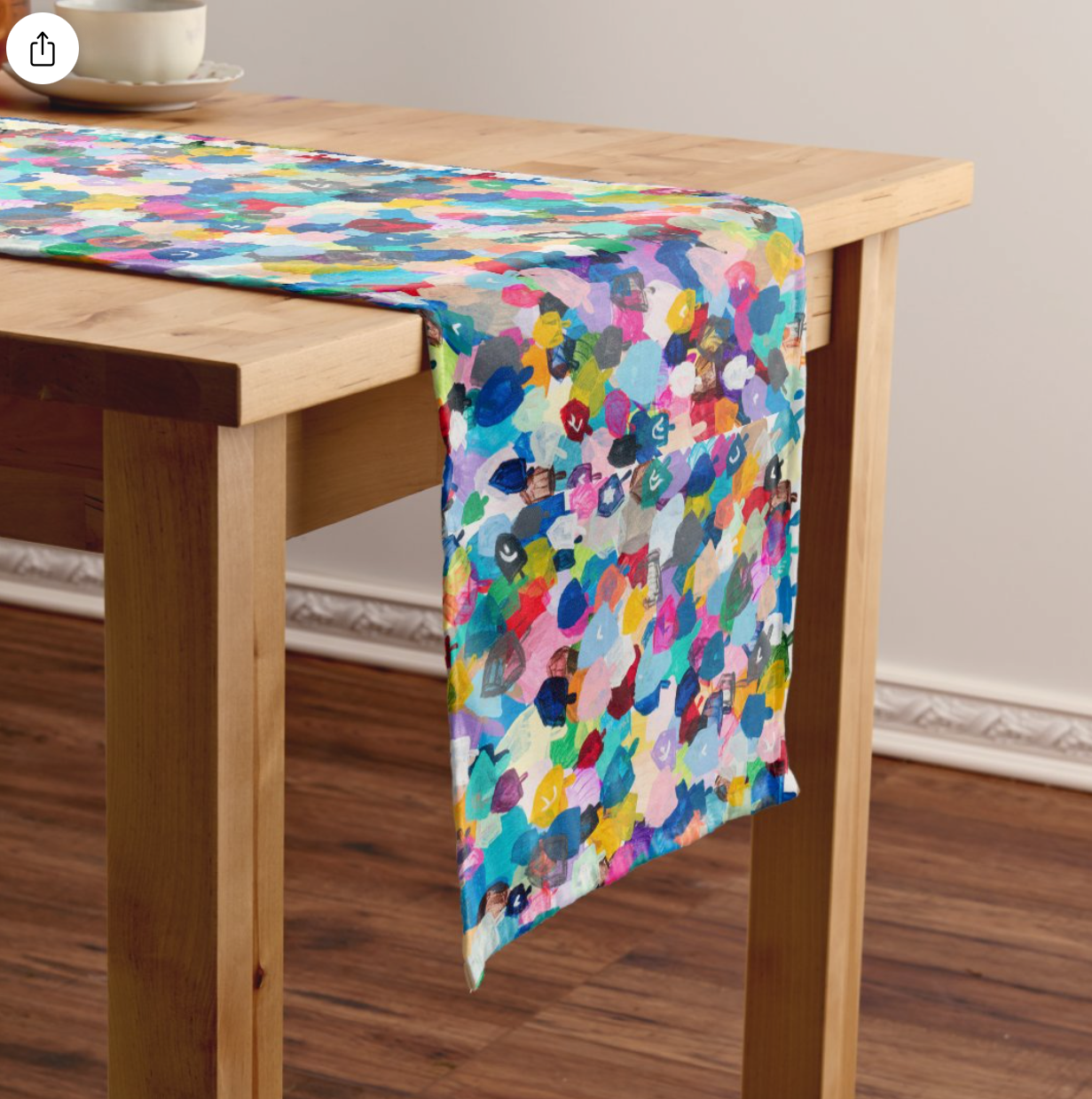 Rainbow Dreidels | Table Runner