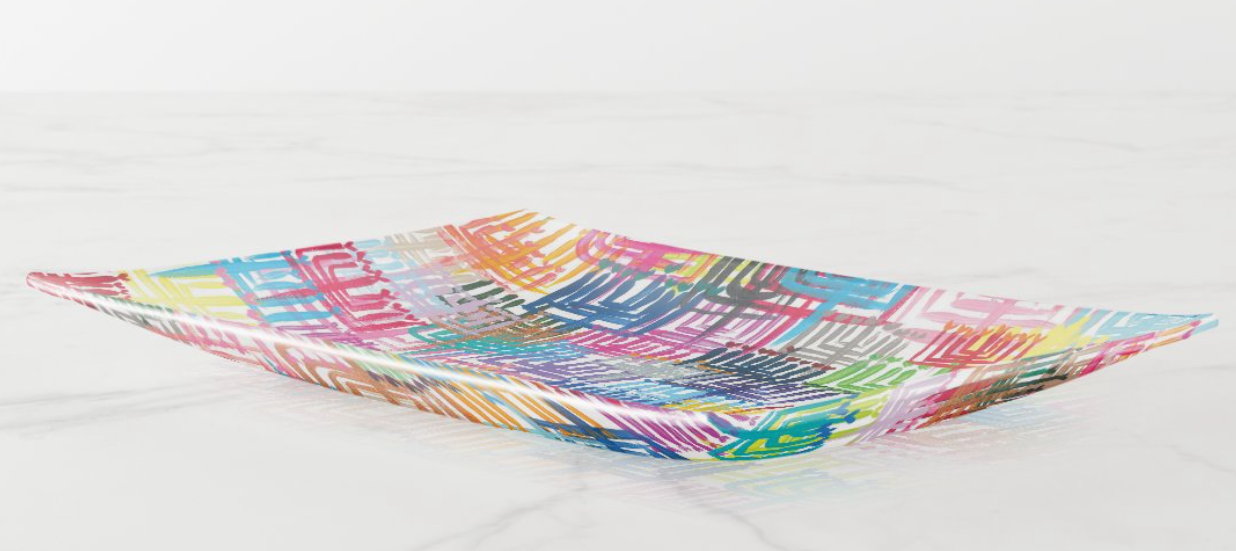 Heart Menorahs Hanukkah Dish Set