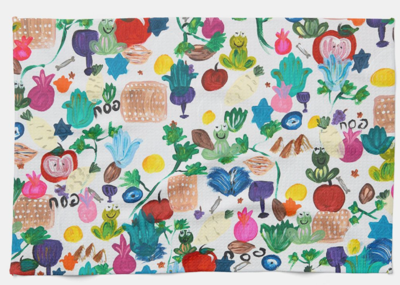 Everything Passover Kitchen Tea Towel