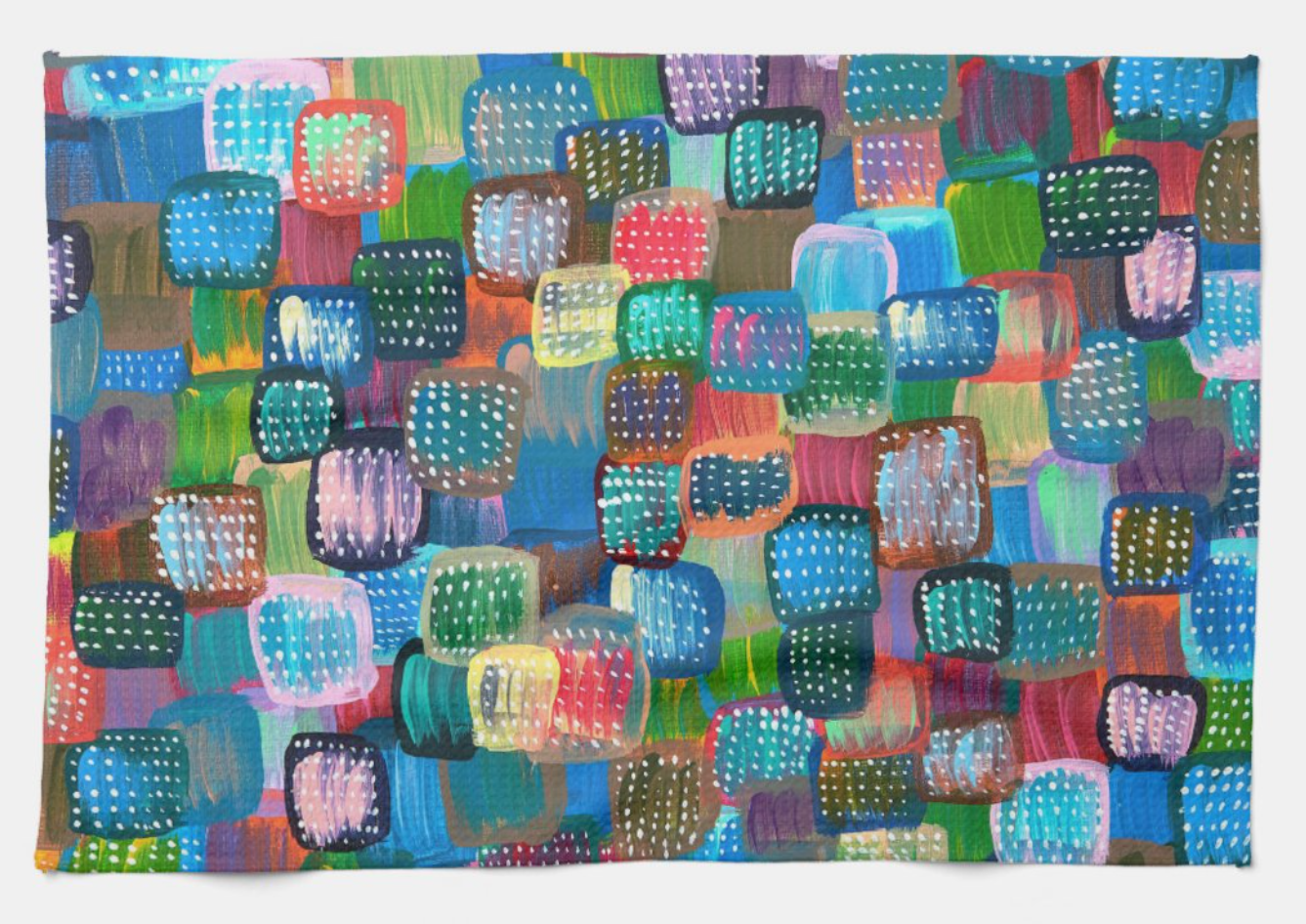 Rainbow Matzahs Kitchen Tea Towel