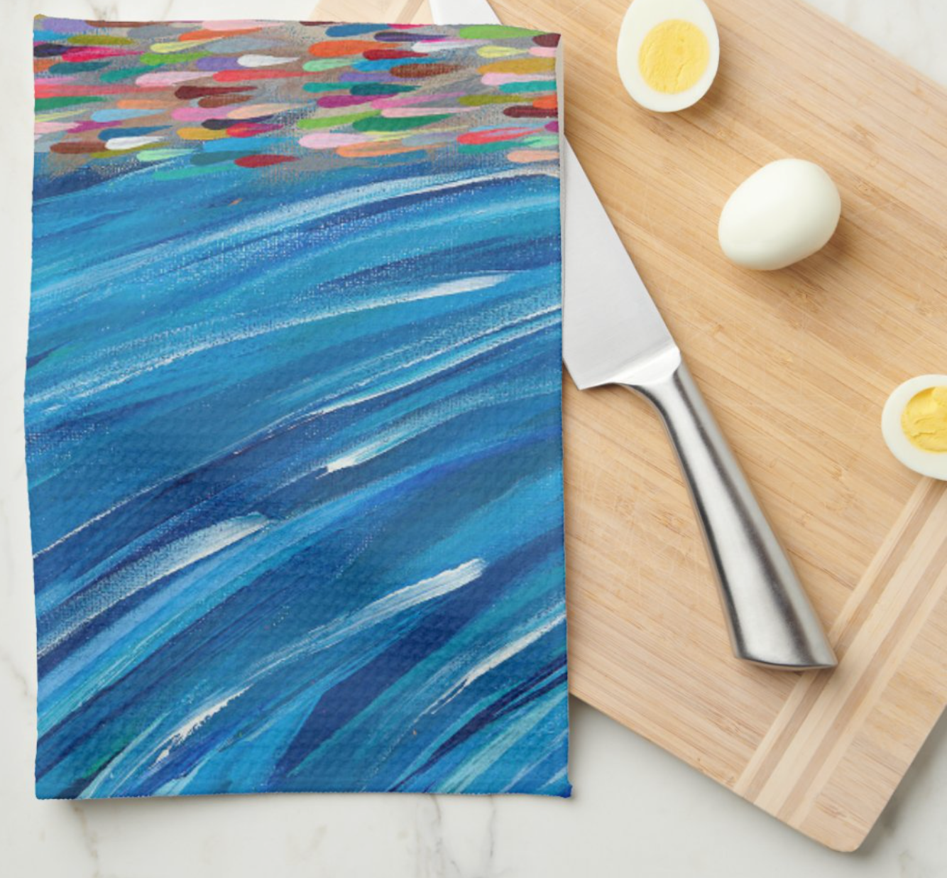 Crossing The Red Sea Tea Towel Passover Decor