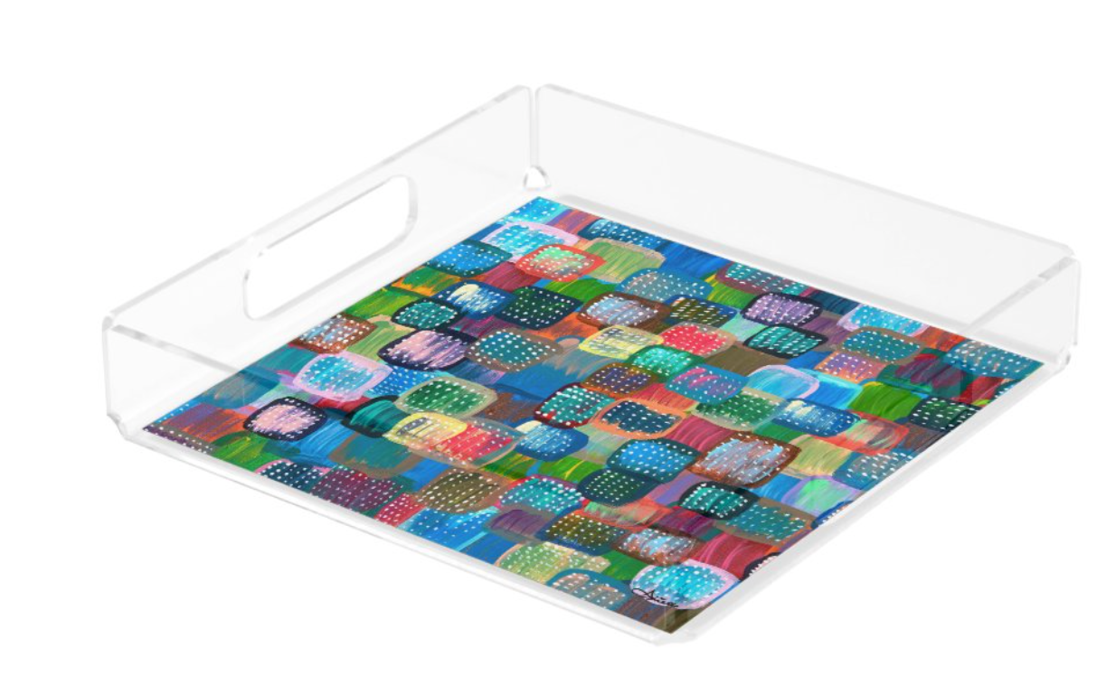 Rainbow Matzahs Acrylic Tray