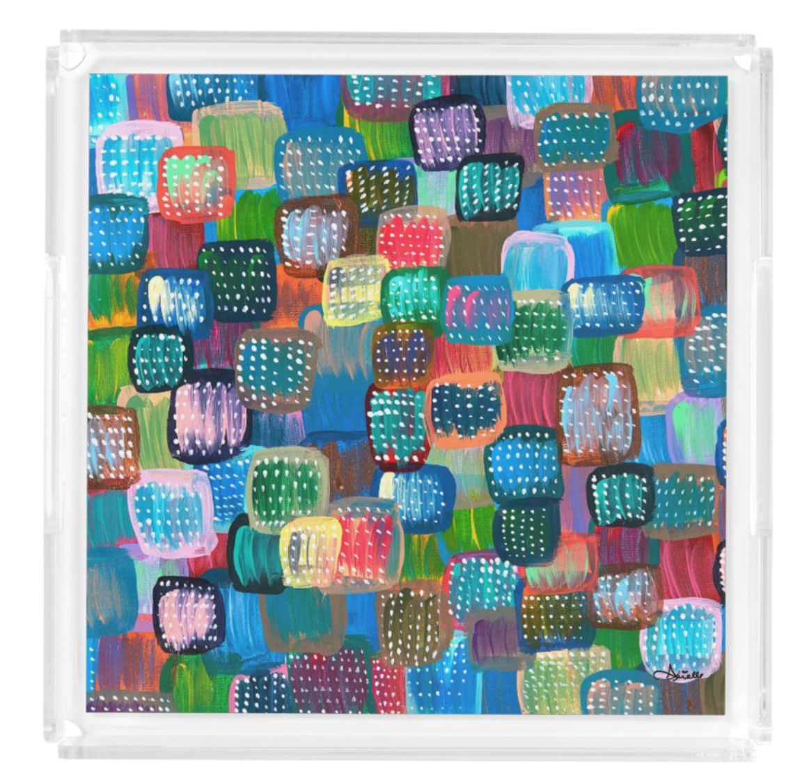 Modern & Colorful Matzah Tray