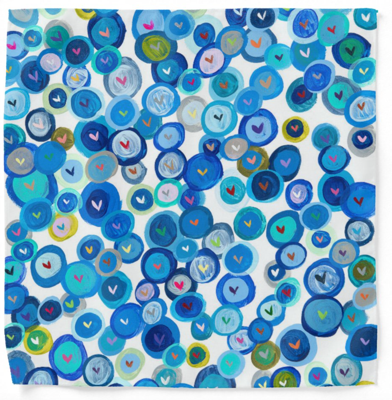 Mini Heart Evil Eyes Matzah Cover