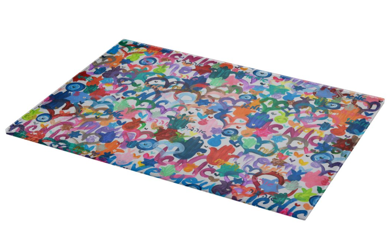 Jewish Mom Glass Tray