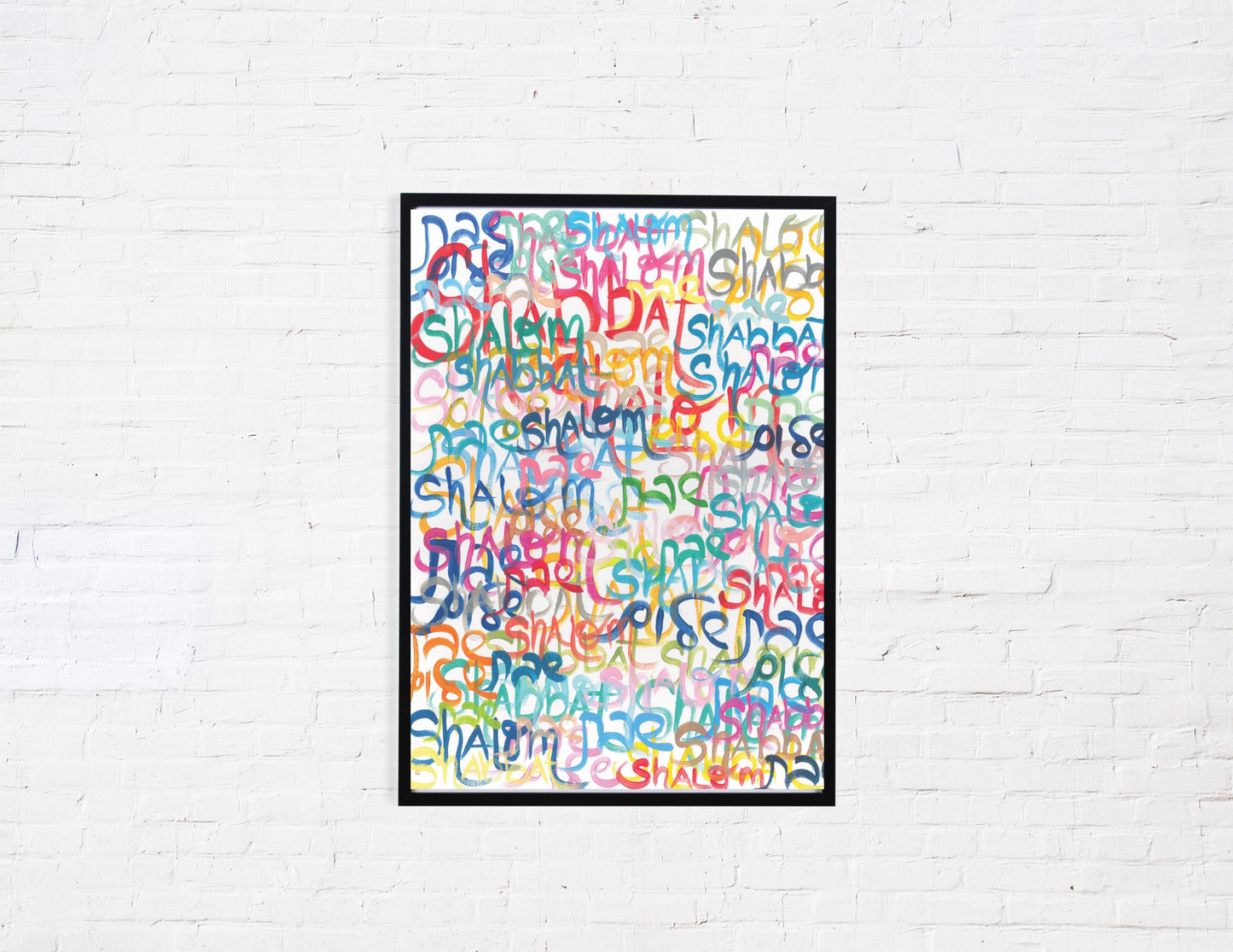 Shabbat Shalom Everywhere Giclee Art Print