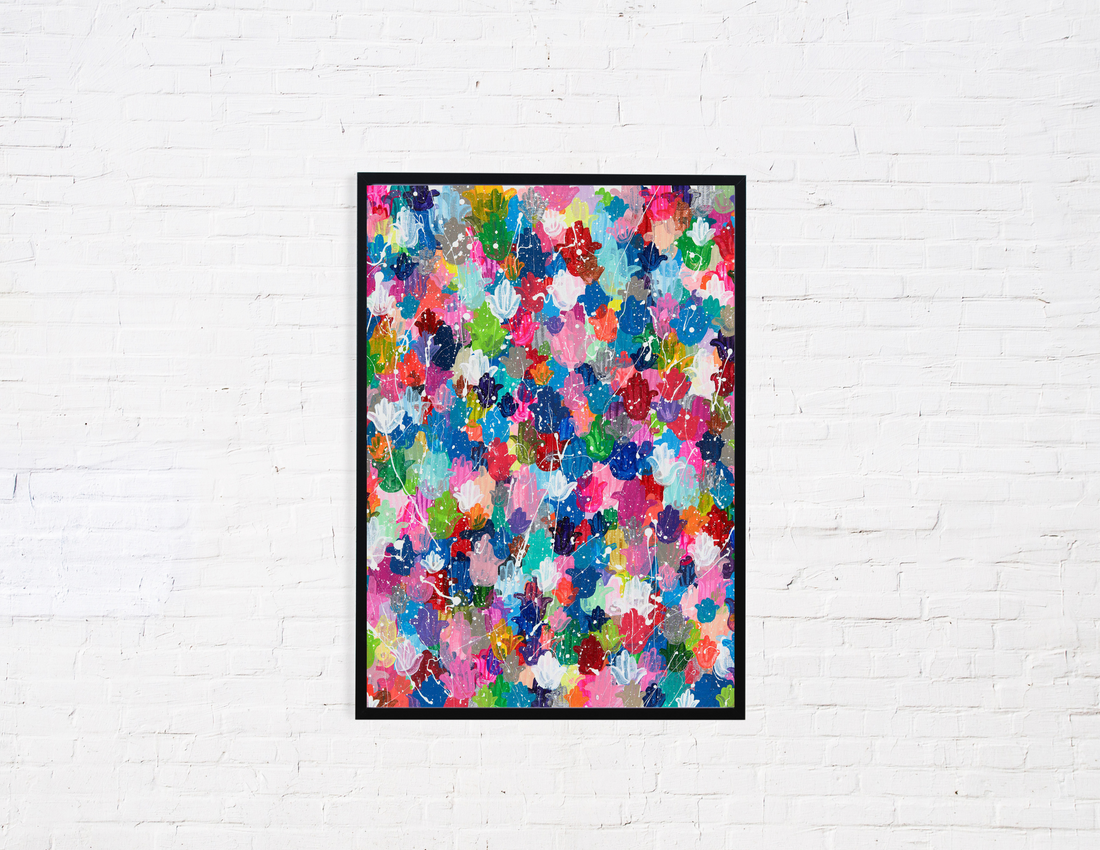 Hamsa Splatter Giclee Art Print