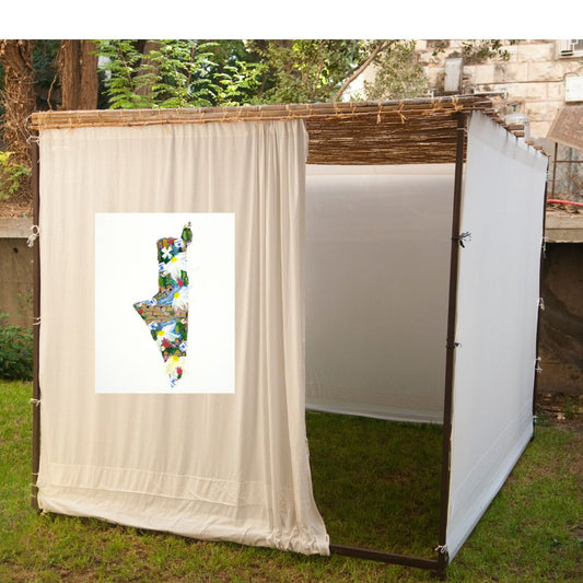 Map of Israel | Sukkah Banner