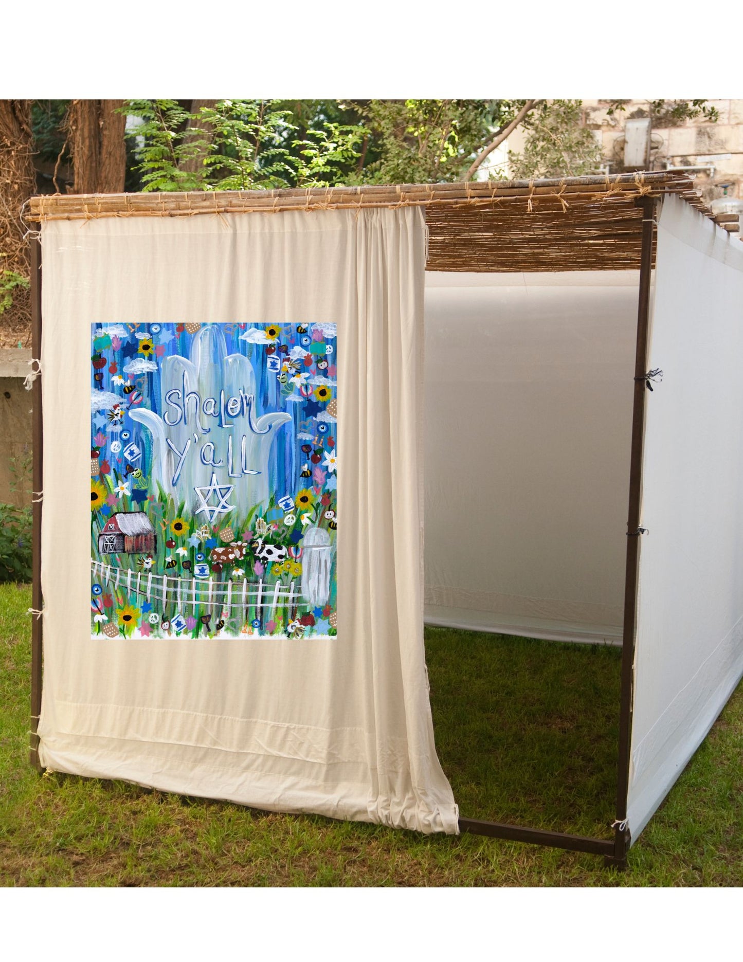 Shalom Y'all | Sukkah Banner