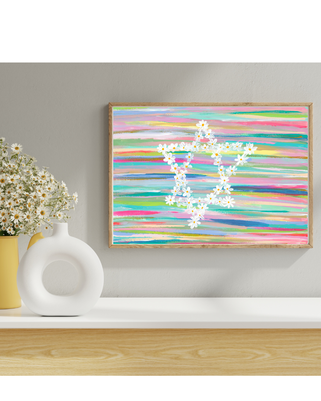Daisy Jewish Star Art Print