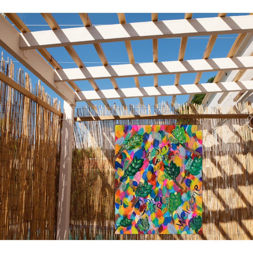 Rainbow Etrogs | Sukkah Banner