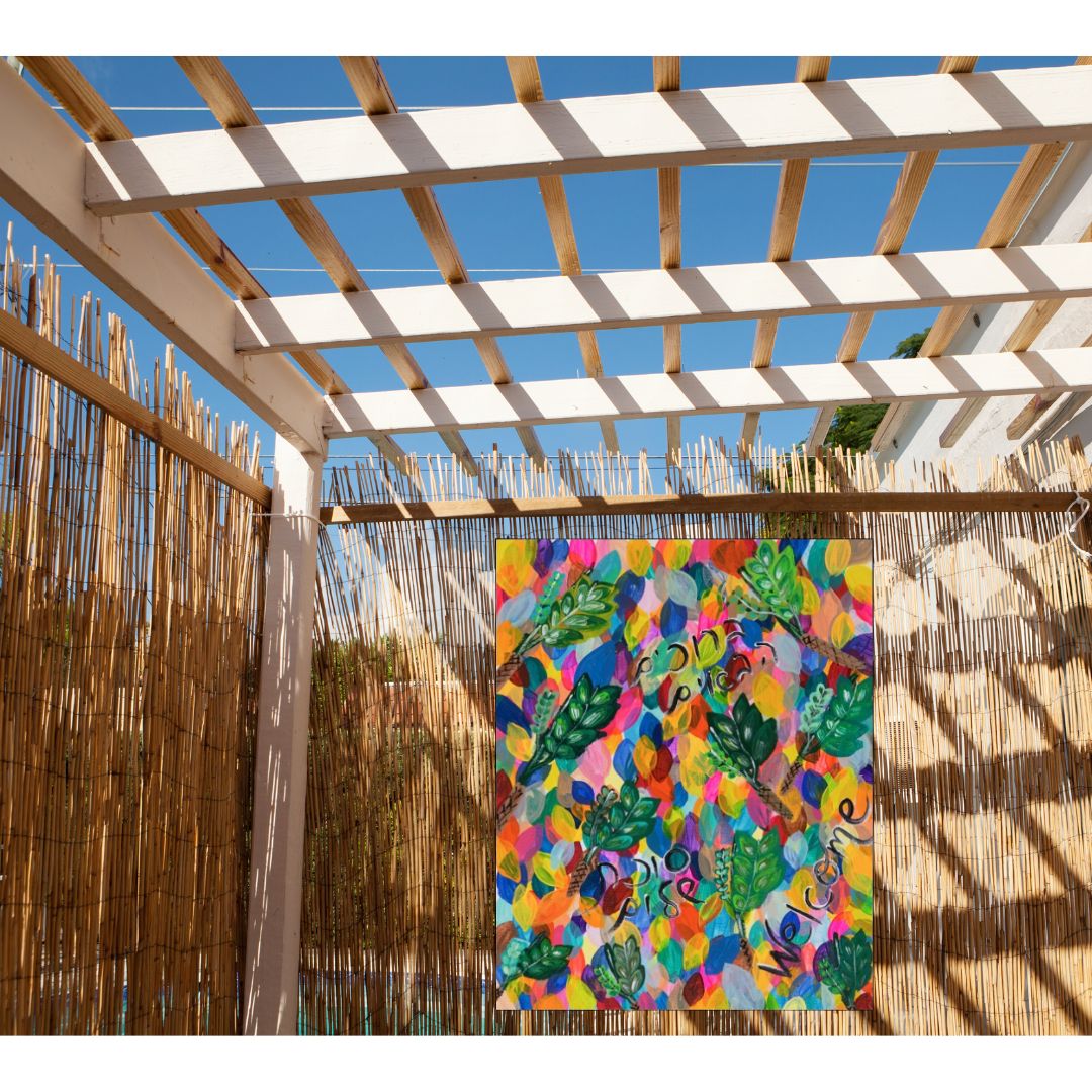 Rainbow Etrogs | Sukkah Banner