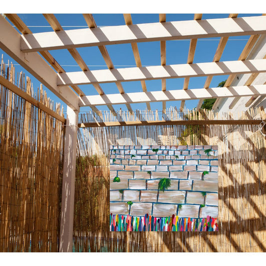 Bright Western Wall | Sukkah Banner