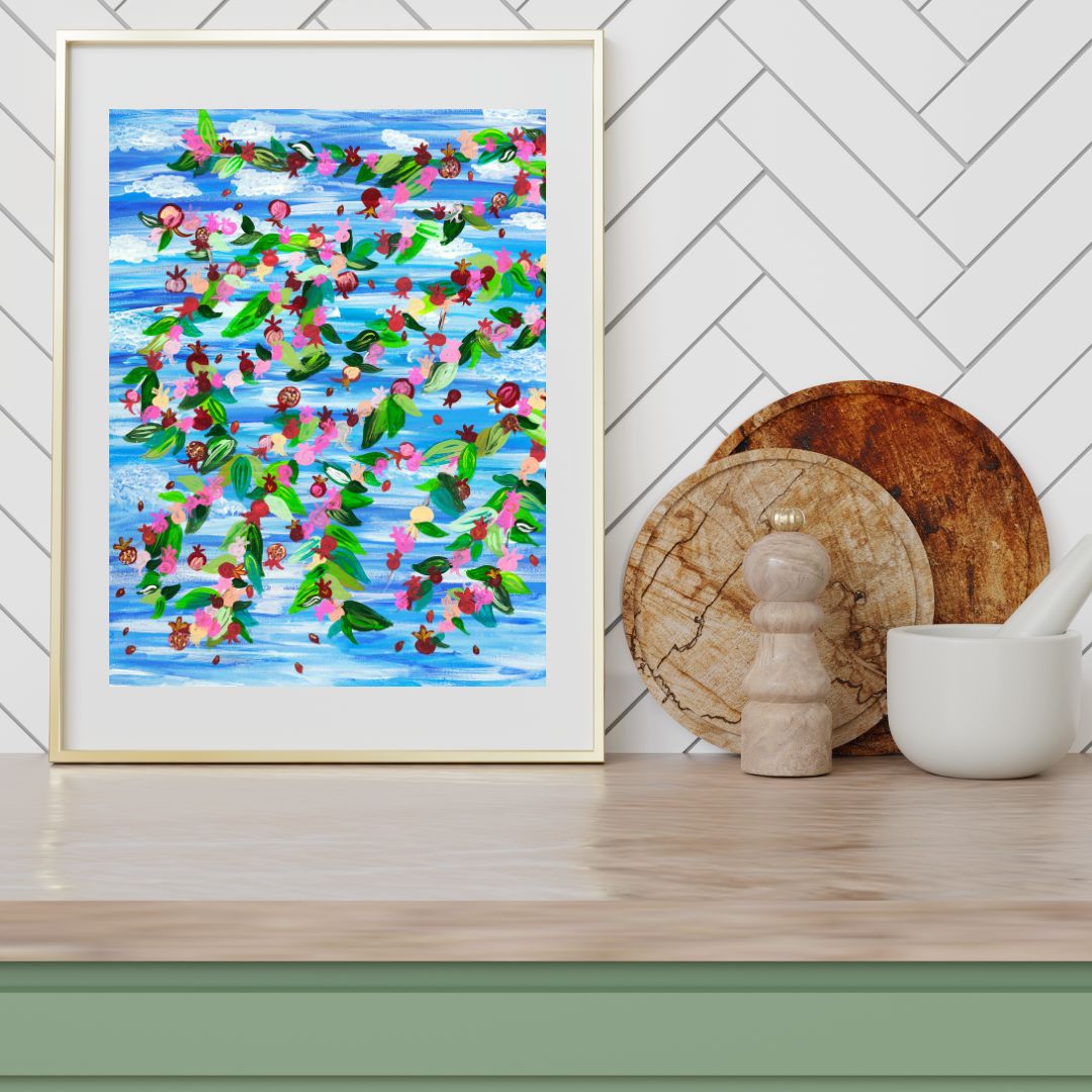 Underneath My Pomegranate Tree Giclee Art Print