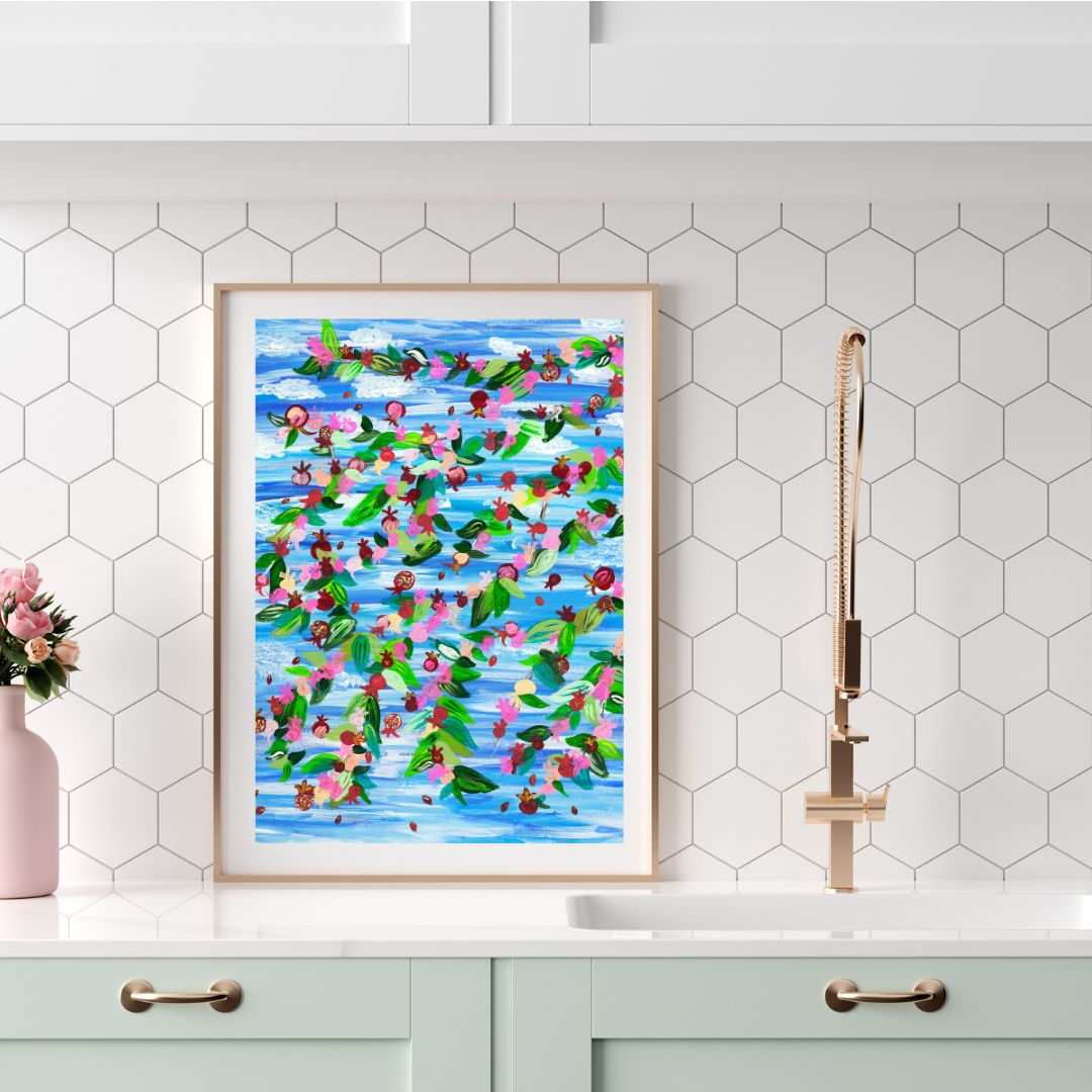 Underneath My Pomegranate Tree Giclee Art Print