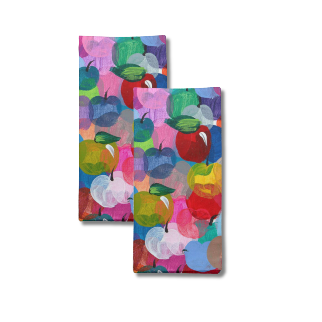Rainbow Apples Cloth Napkins