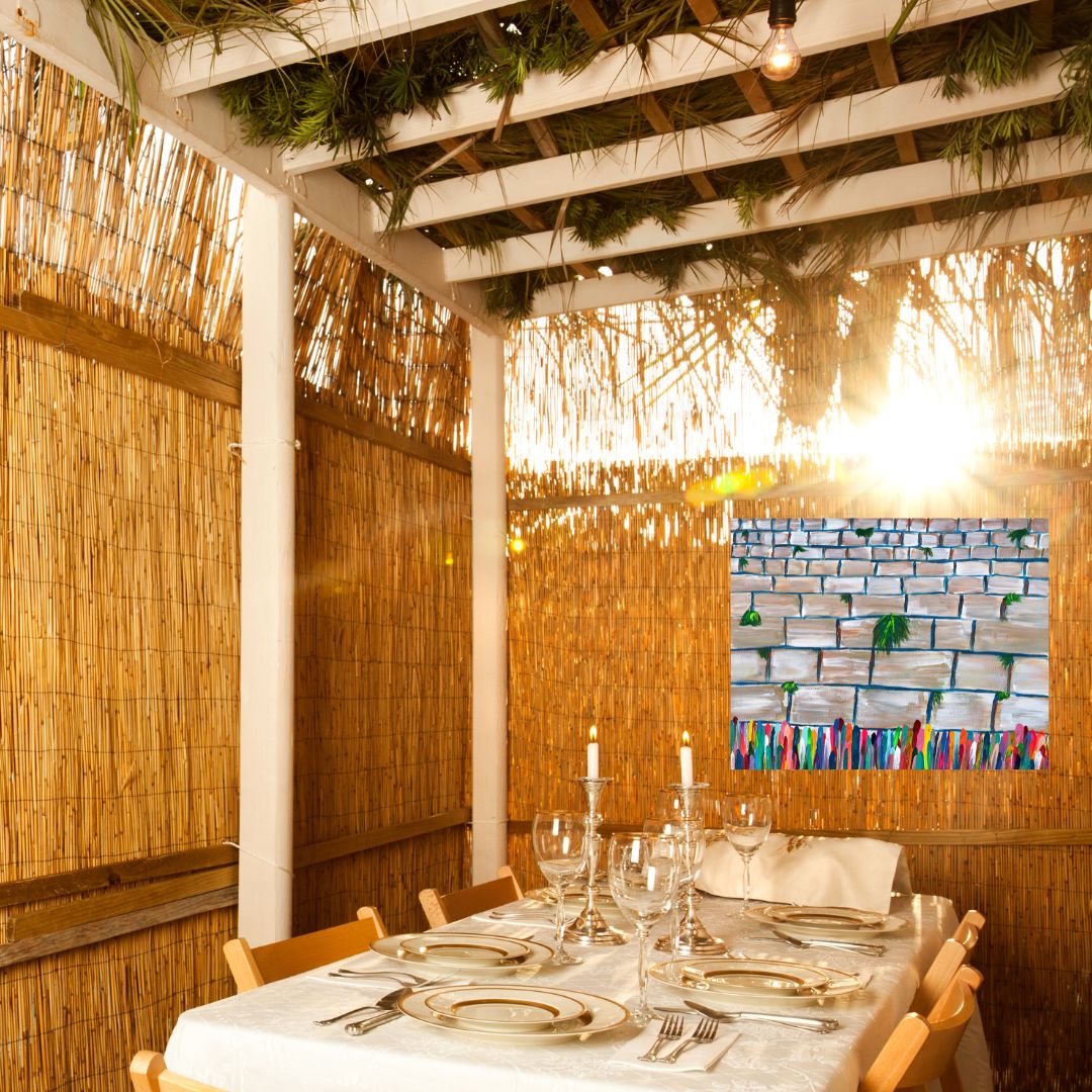 Bright Western Wall | Sukkah Banner