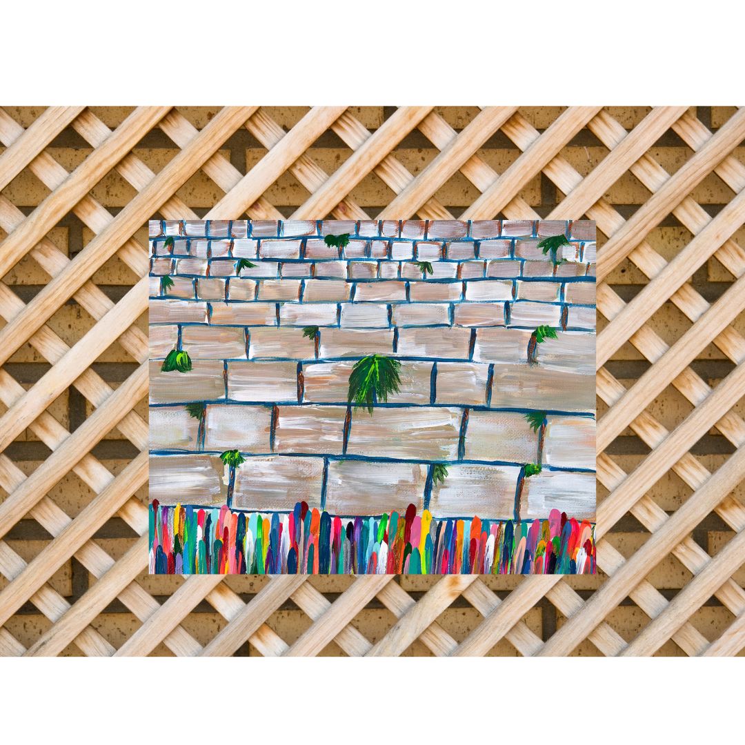 Bright Western Wall | Sukkah Banner