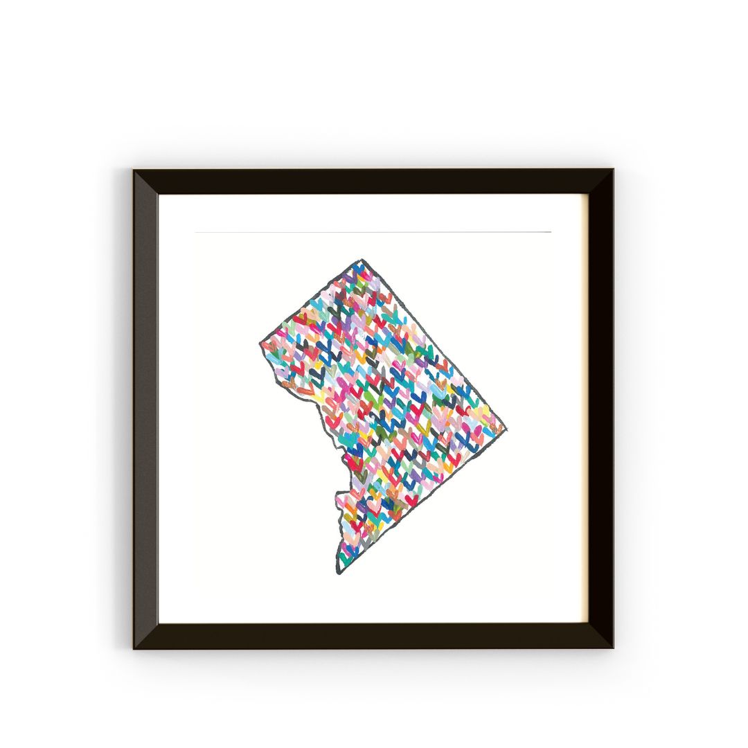Hearts for DC Giclee Art Print