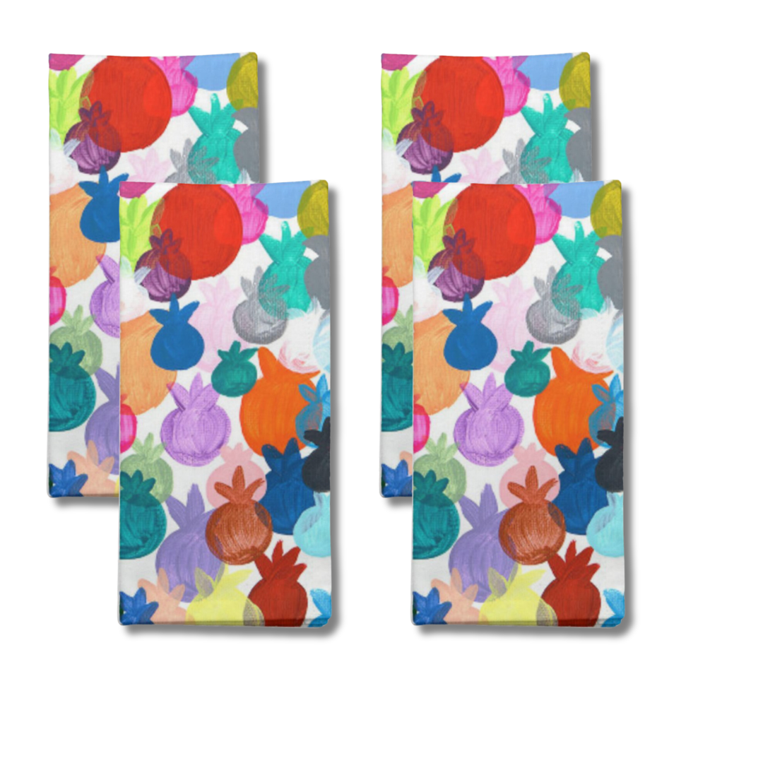 Rainbow Pomegranates | Cloth Napkins