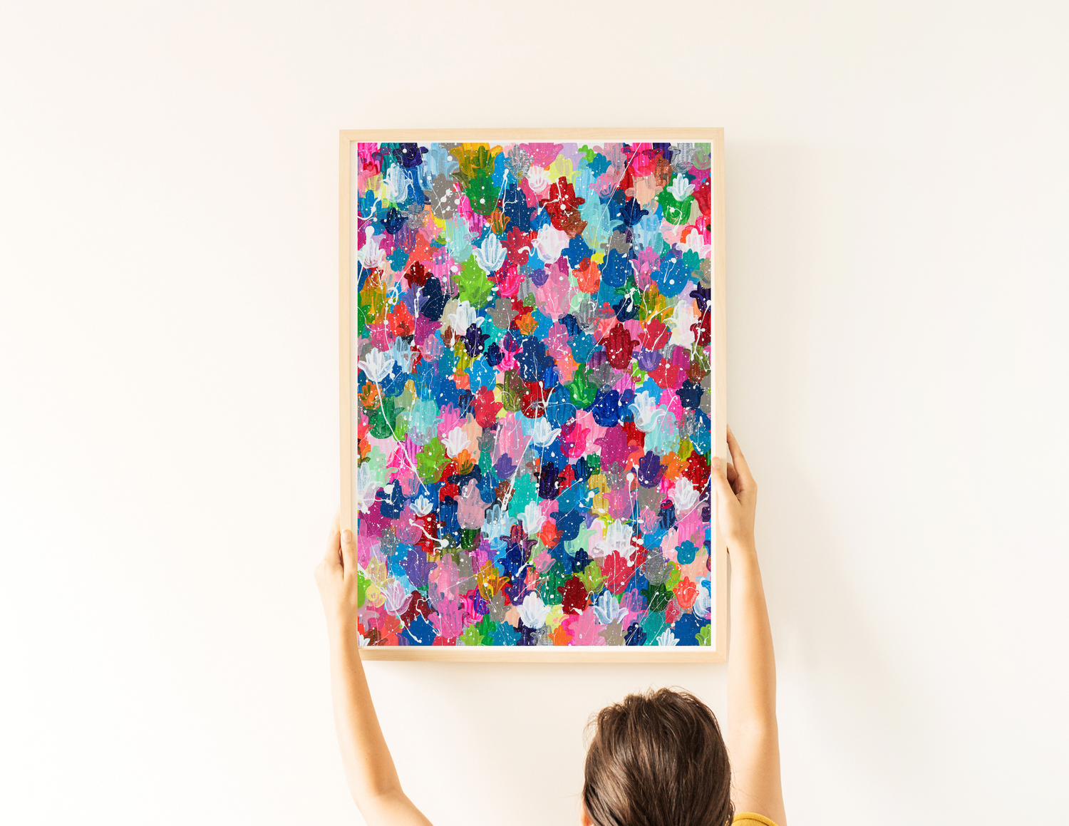 Hamsa Splatter Giclee Art Print