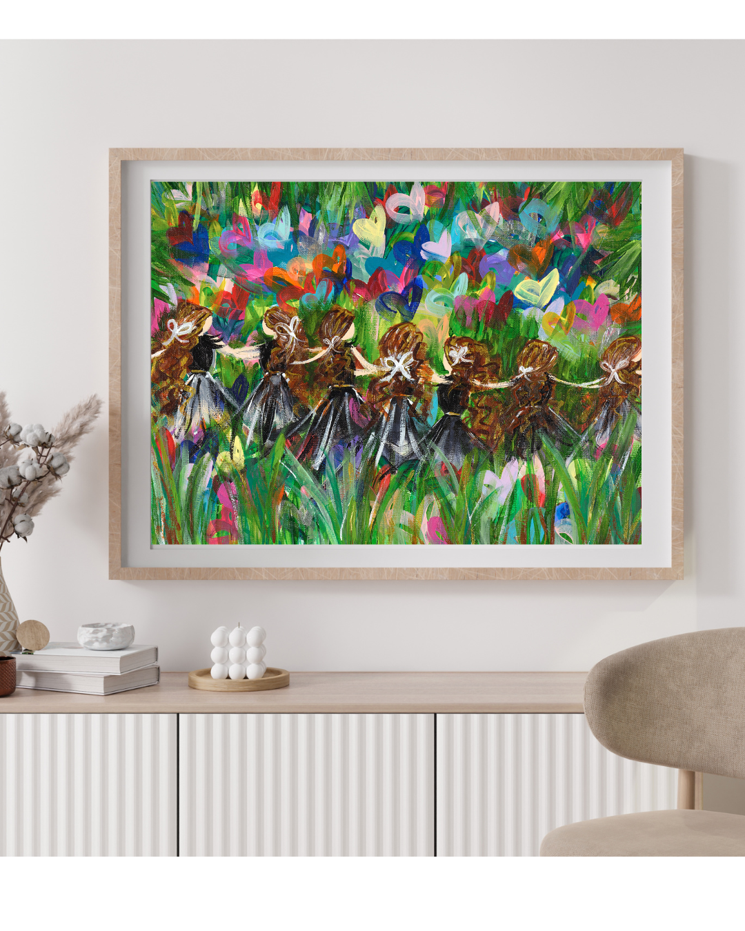 Bloom Where You Are colorful Jewish art print by Arielle Zorger
