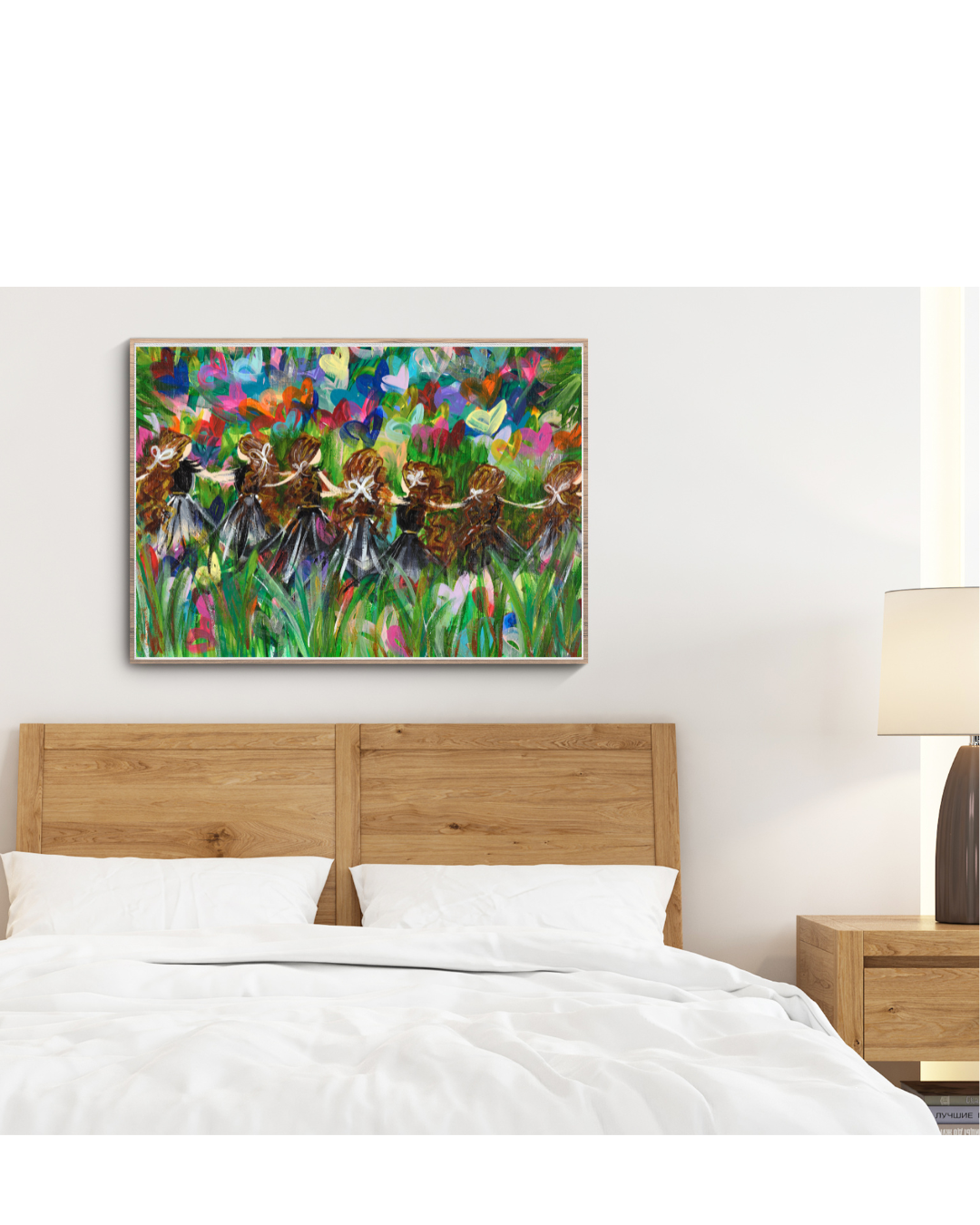 Colorful inspirational wall art for a modern Jewish home