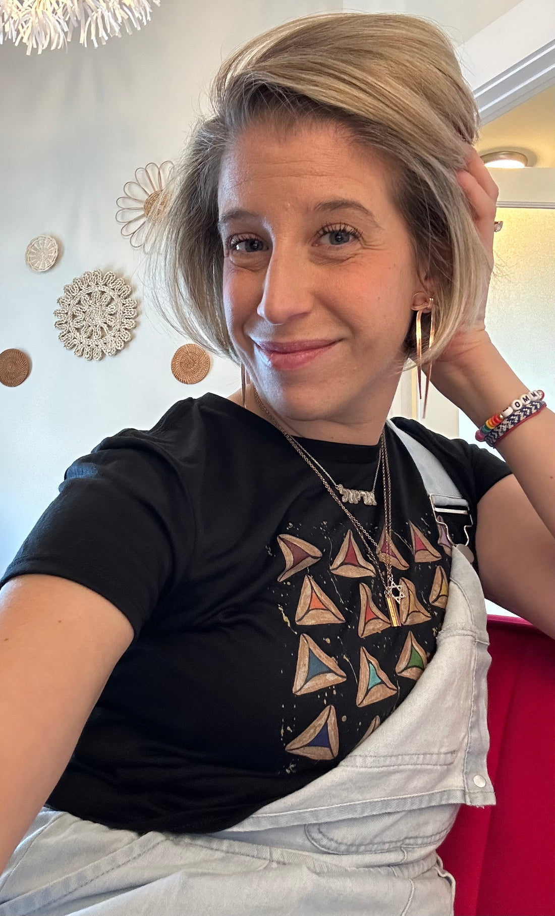 Rainbow Hamantaschen Purim | Flowy Cropped Tee