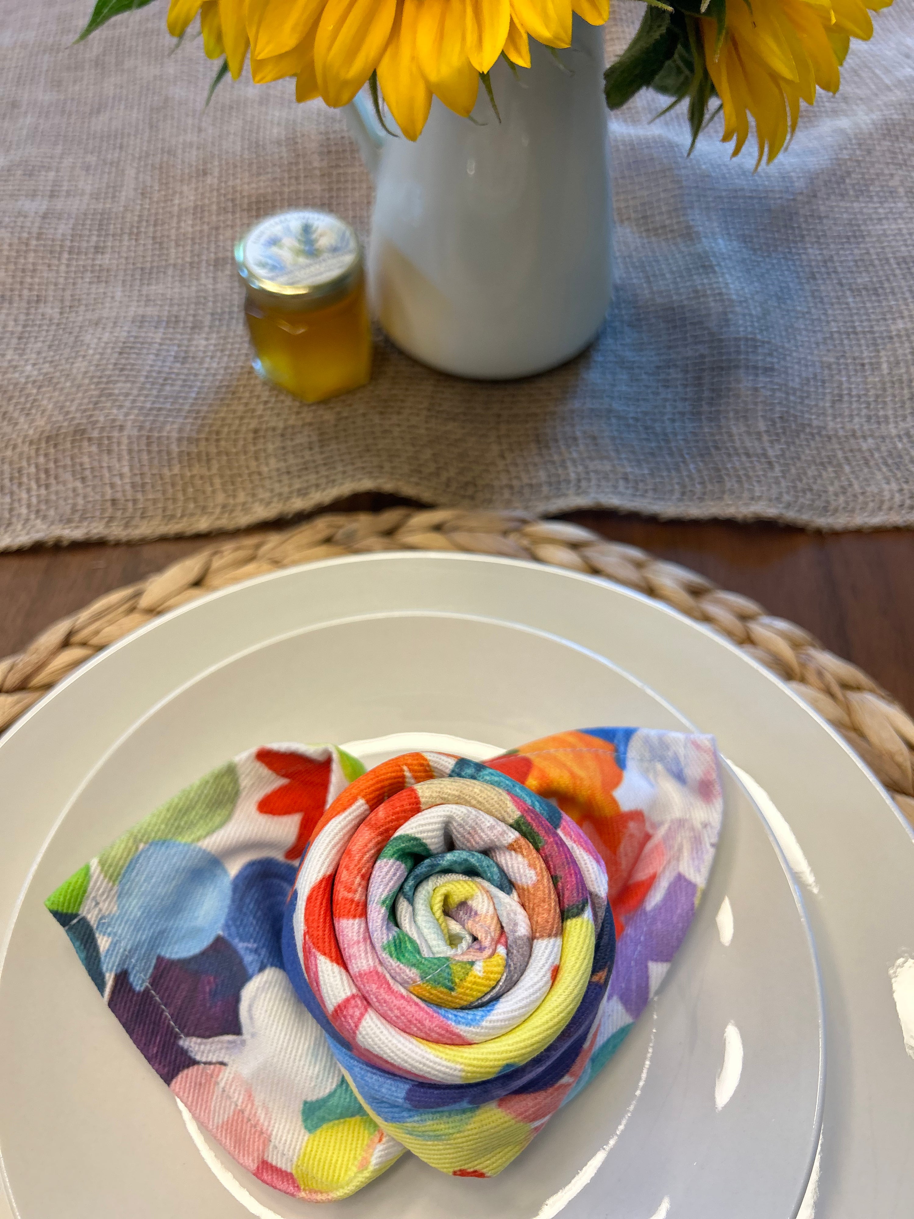 Rainbow Pomegranates | Cloth Napkins