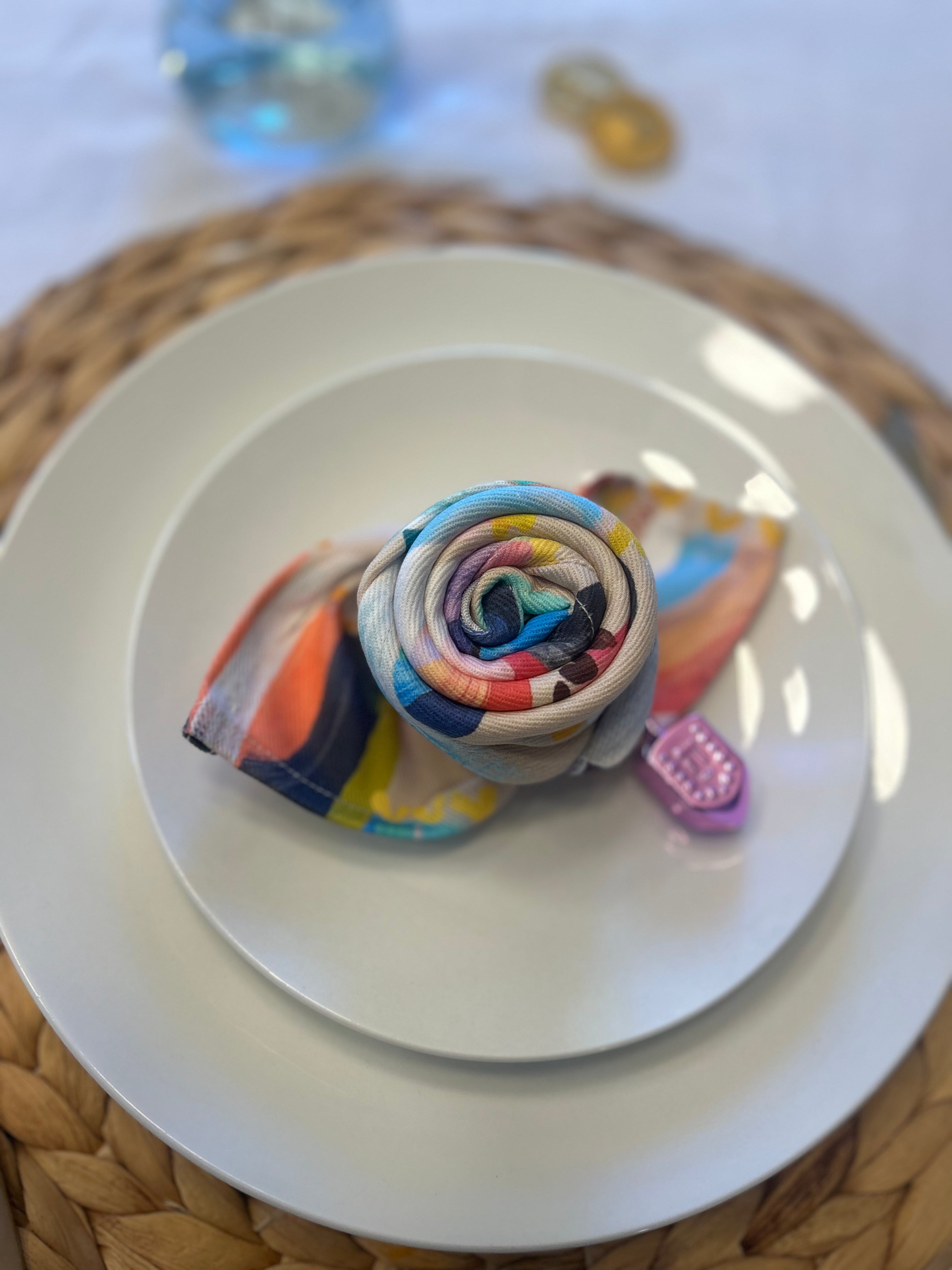 Rainbow Menorahs | Napkins