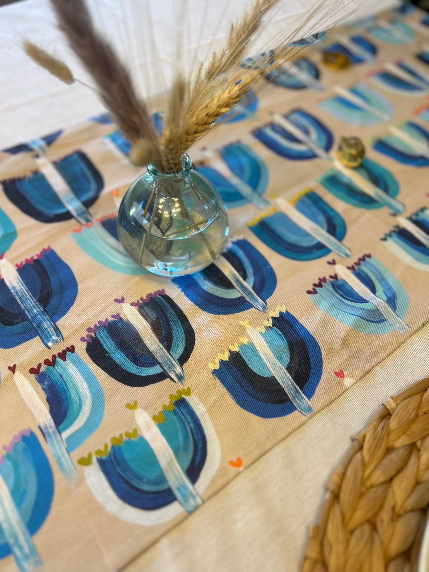 Hanukkah Table Decor