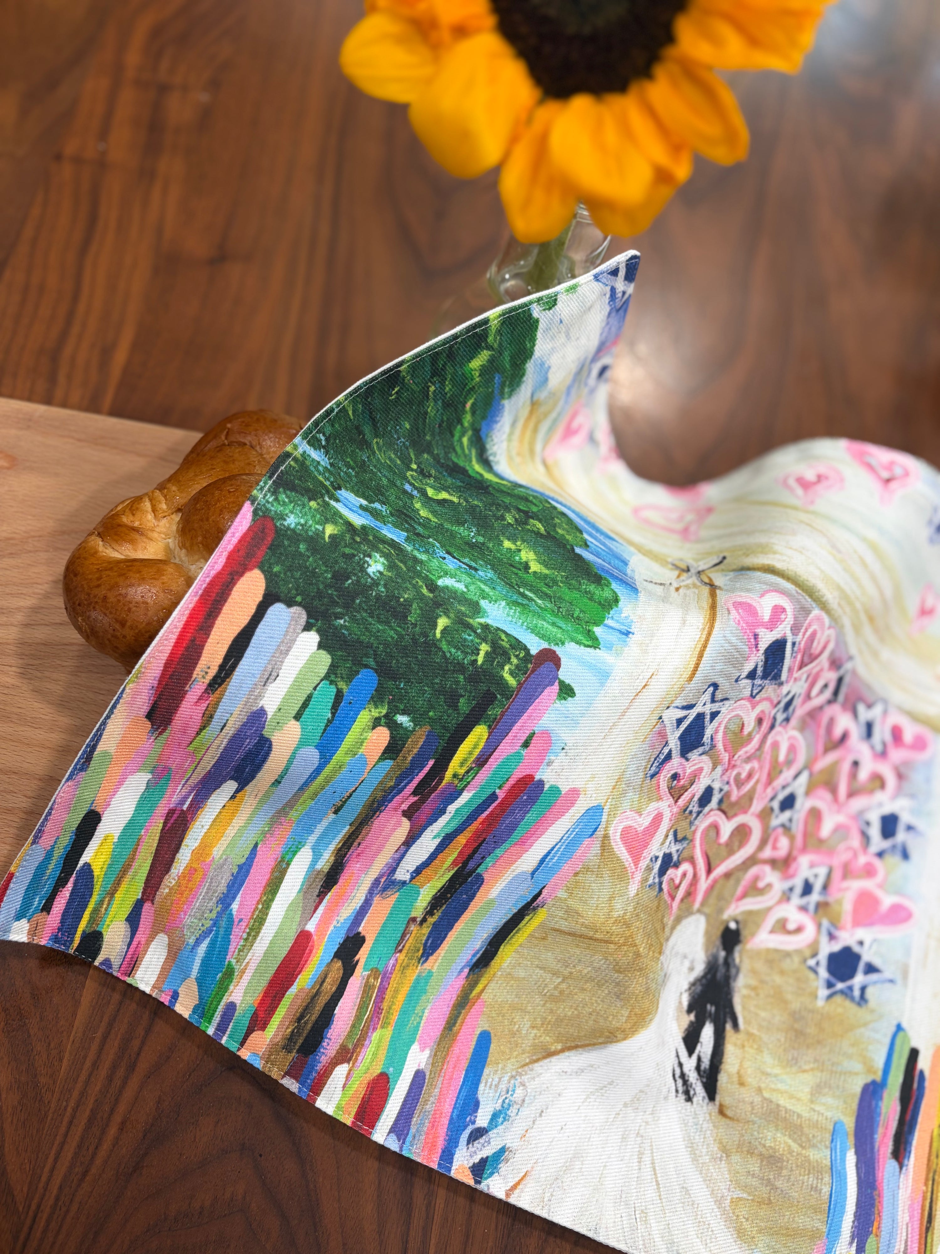 Jewish wedding challah cover Judaica gift
