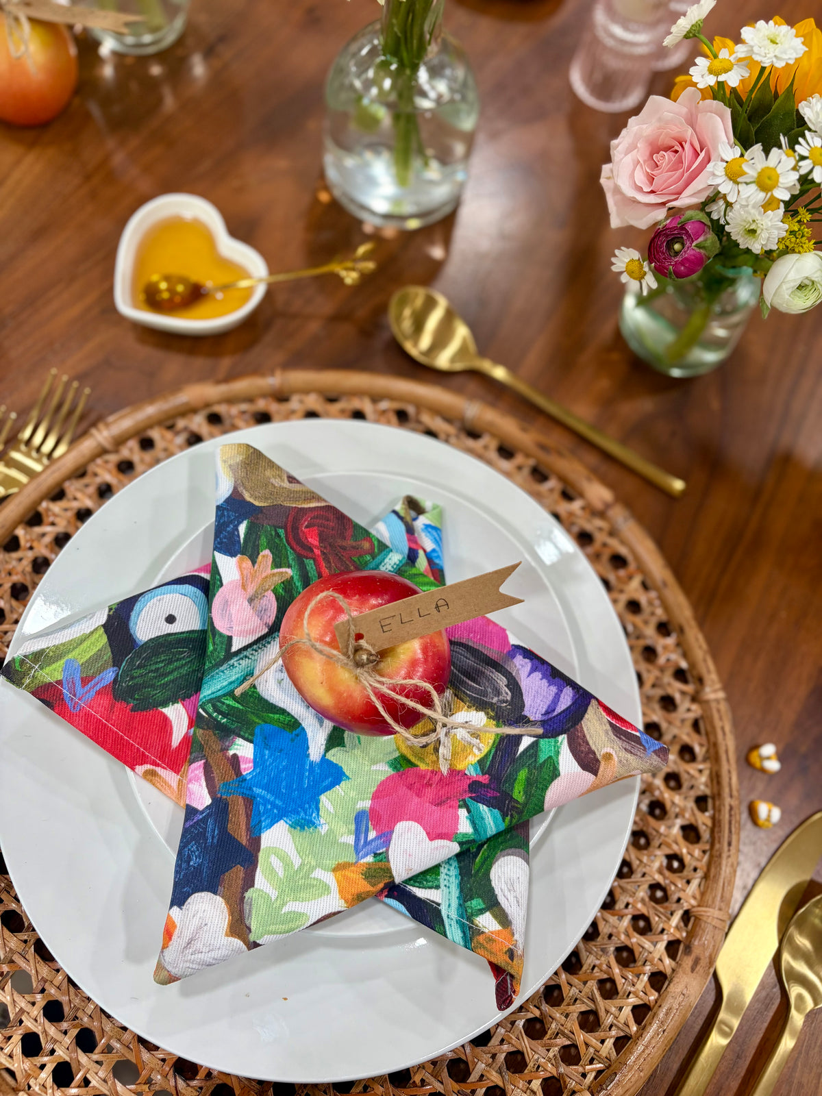 All the Colors of Rosh | Rosh Hashanah Cloth Napkins