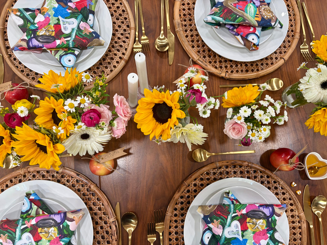 All the Colors of Rosh | Rosh Hashanah Cloth Napkins