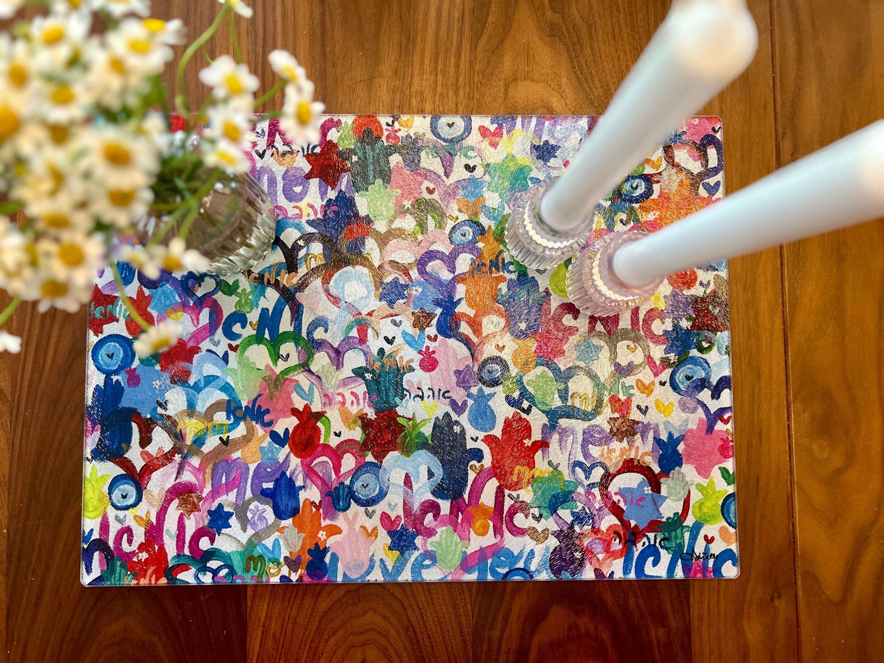 Jewish Mom Glass Tray