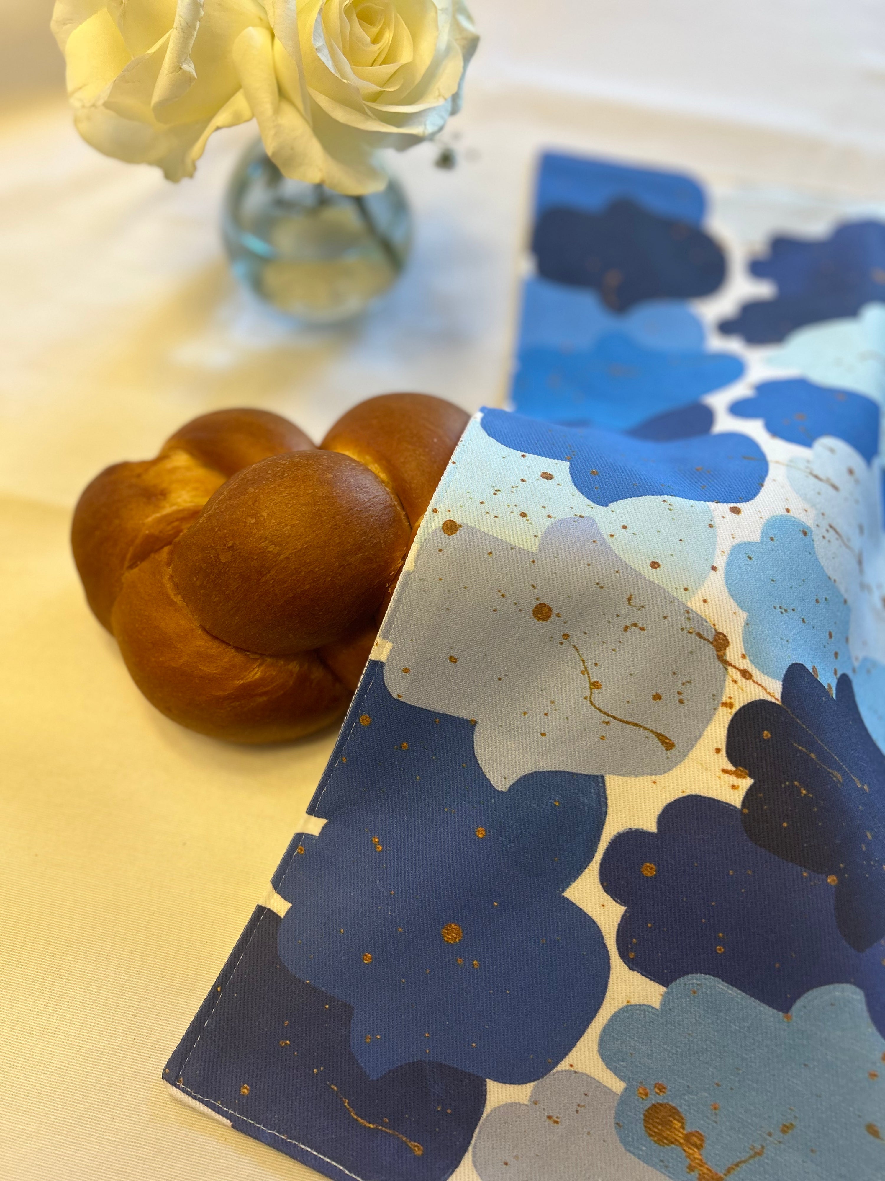 Blue Hamsas | Challah Cover