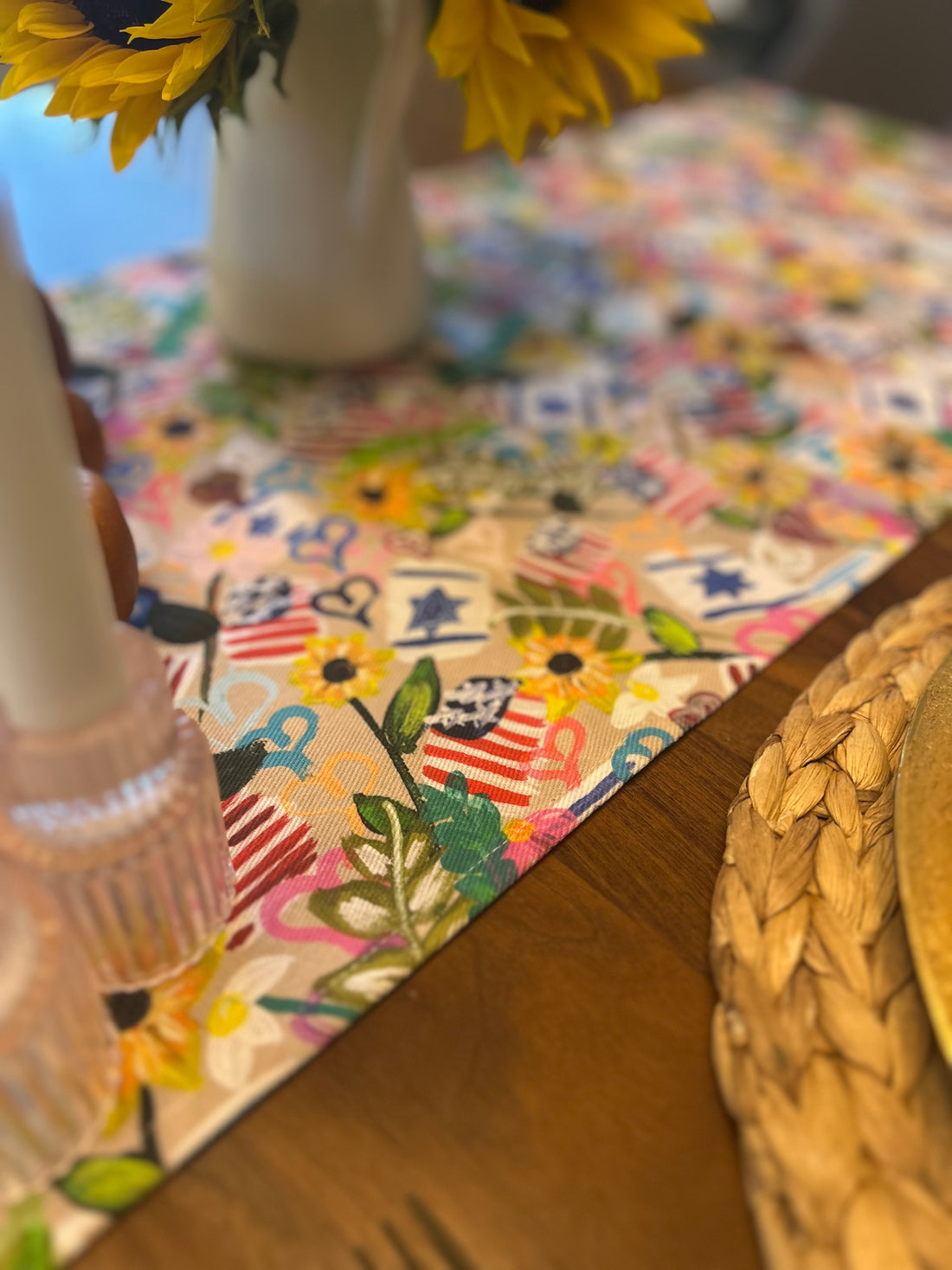 Jewish American Table Runner