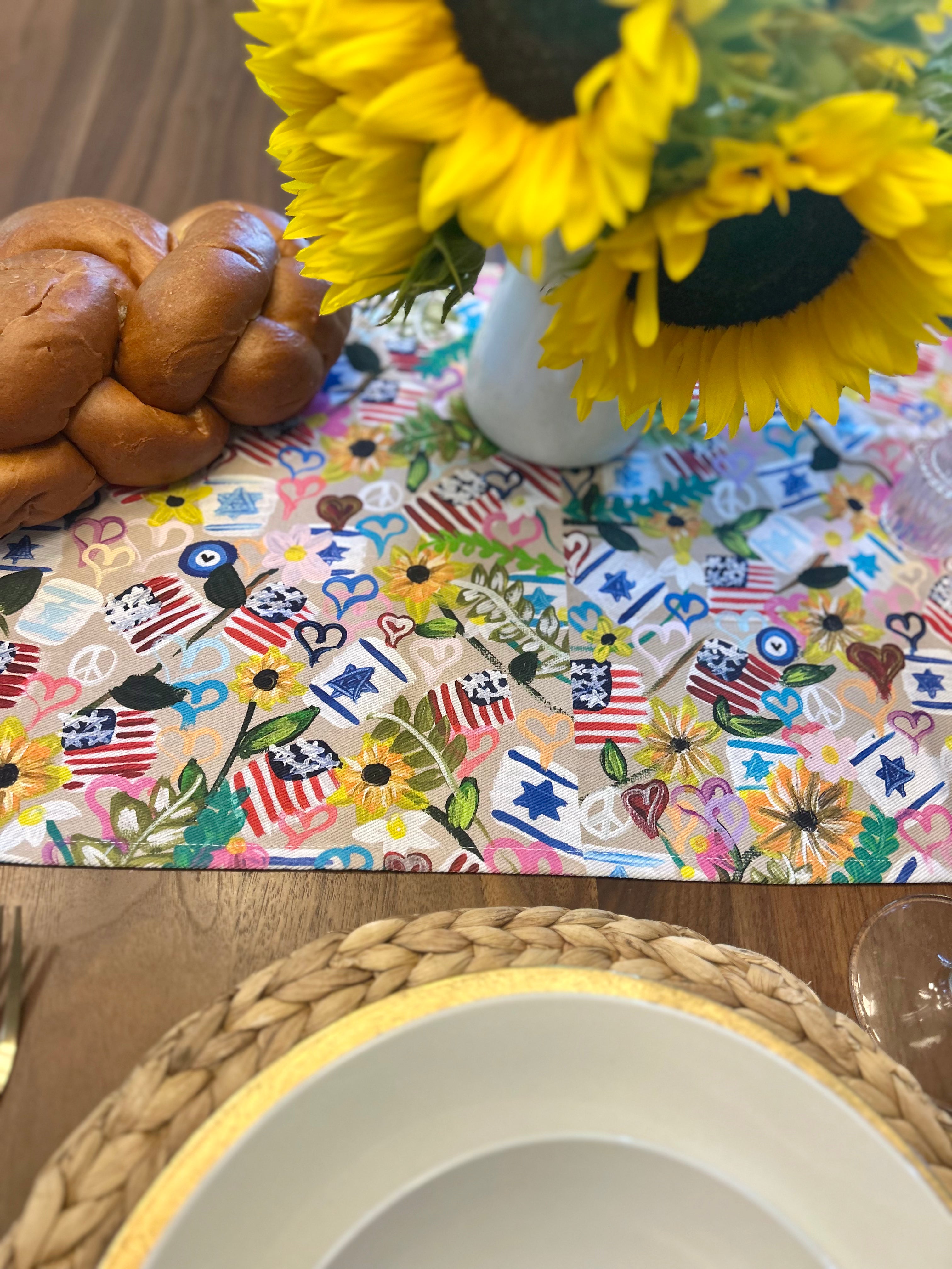 Jewish American Table Runner
