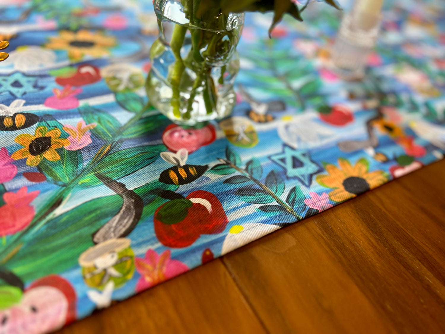 Rosh Hashanah Garden Party Table Runner