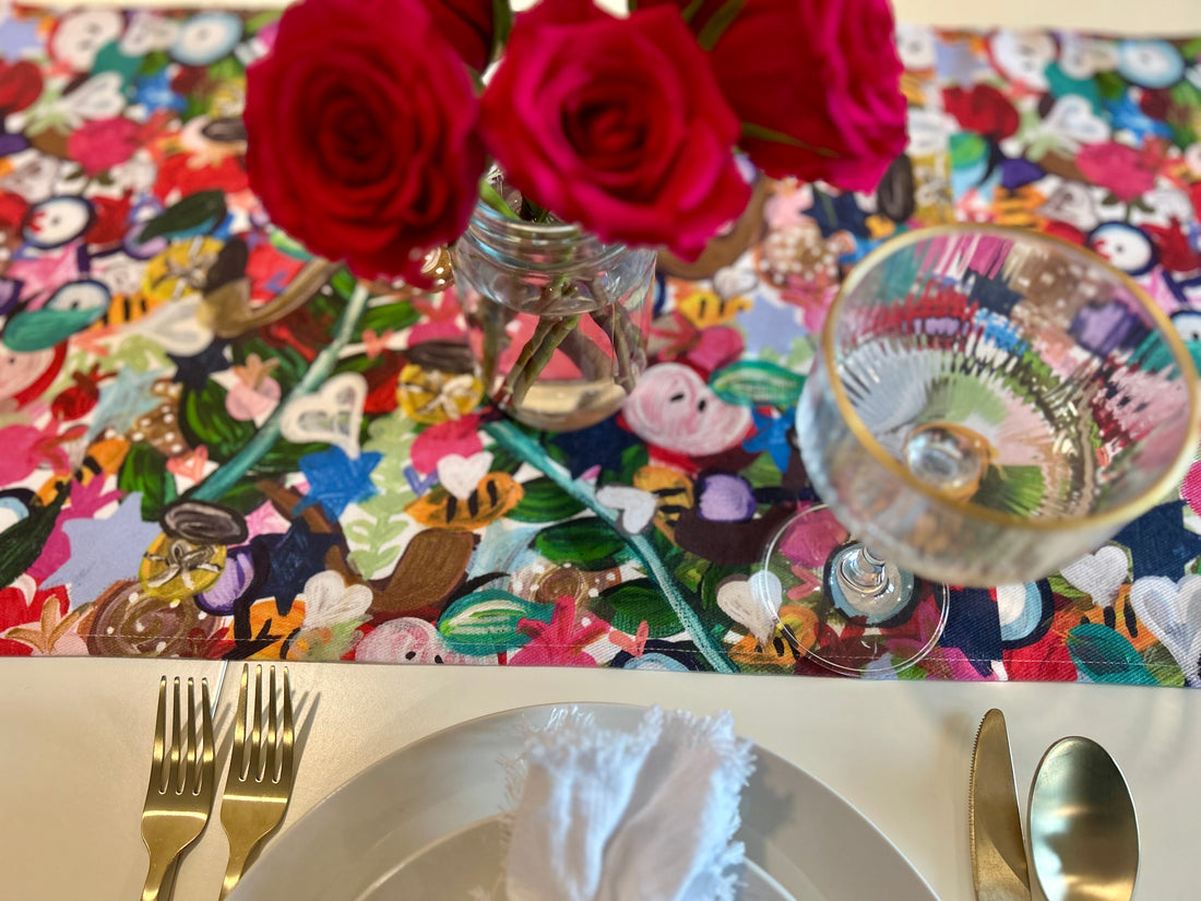 All the Colors of Rosh | Rosh Hashanah Table Runner