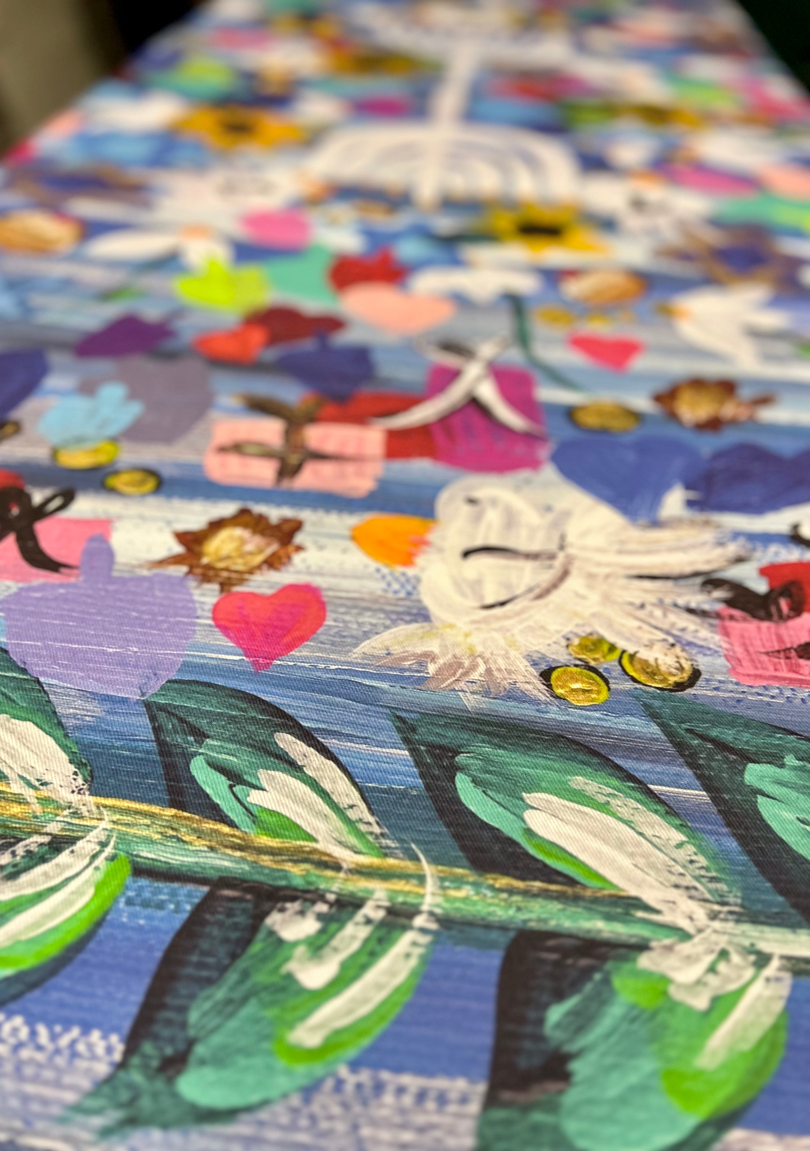 Hanukkah Garden Party Tablecloth