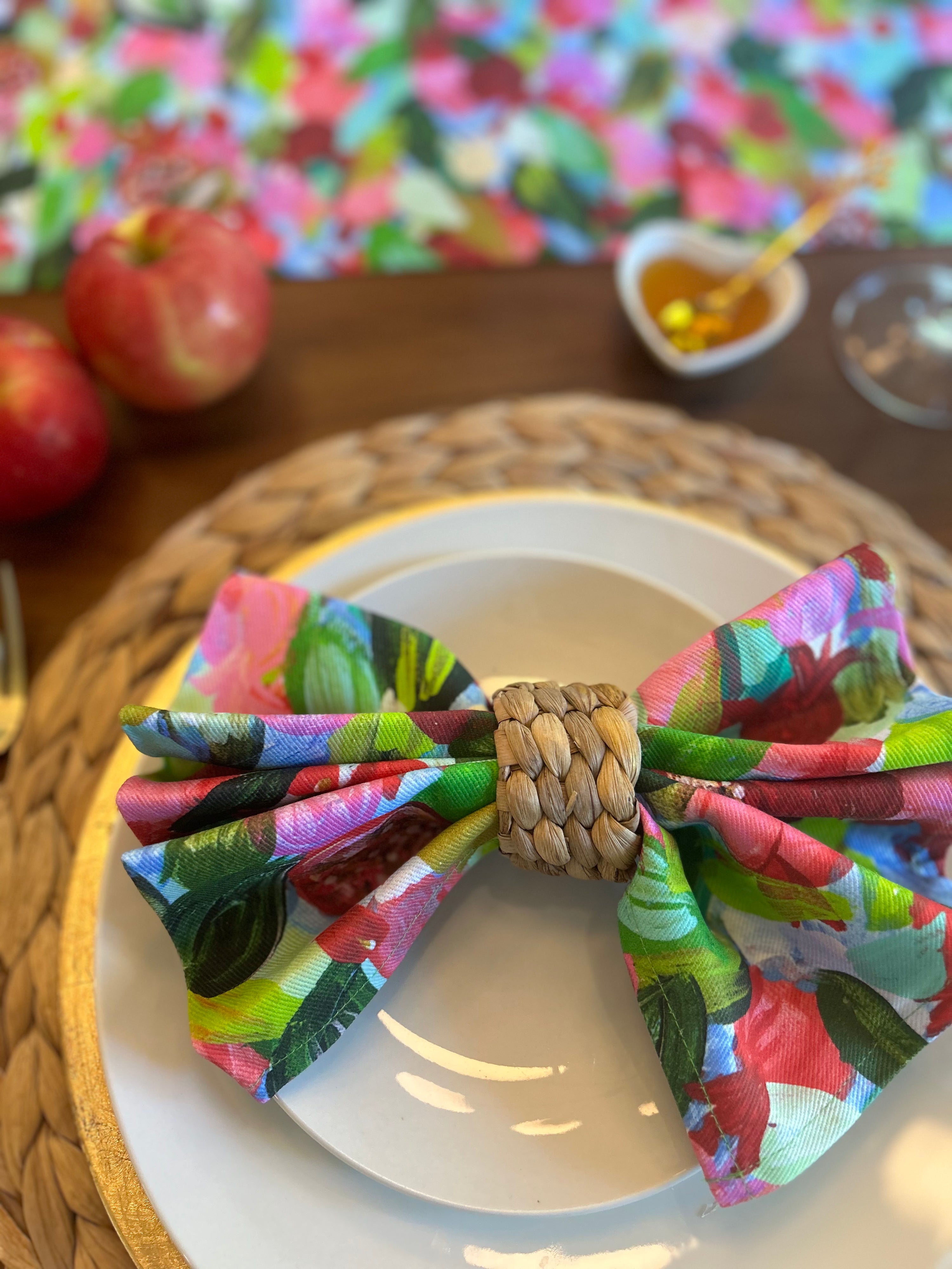 Red Pomegranates Cloth Napkins