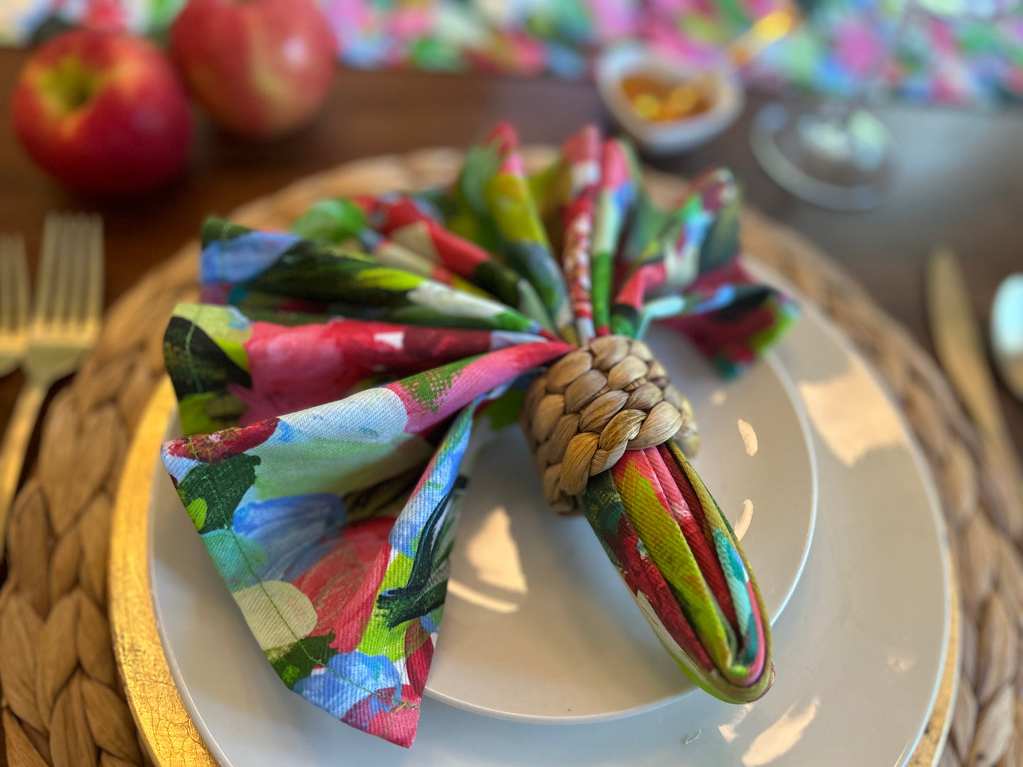 Red Pomegranates Rosh Hashanah | Napkins